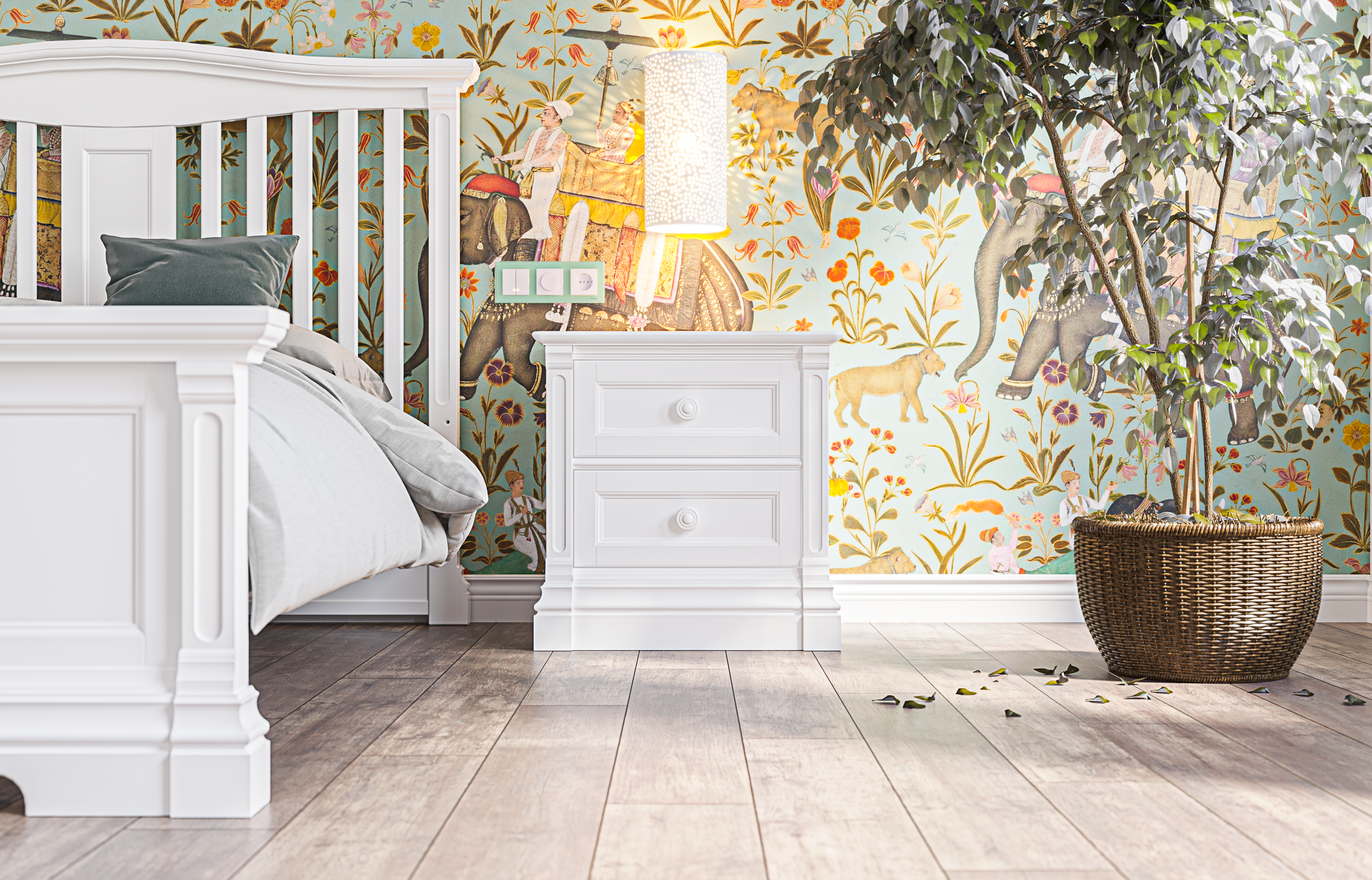 Noptieră din lemn masiv