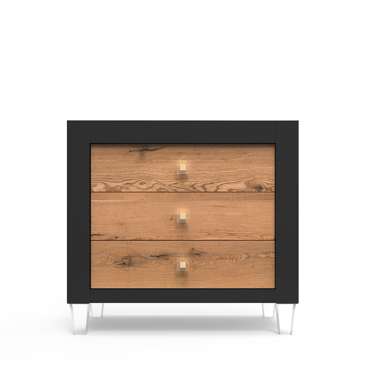 Comodă Millenario din Lemn Masiv cu 3 Sertare