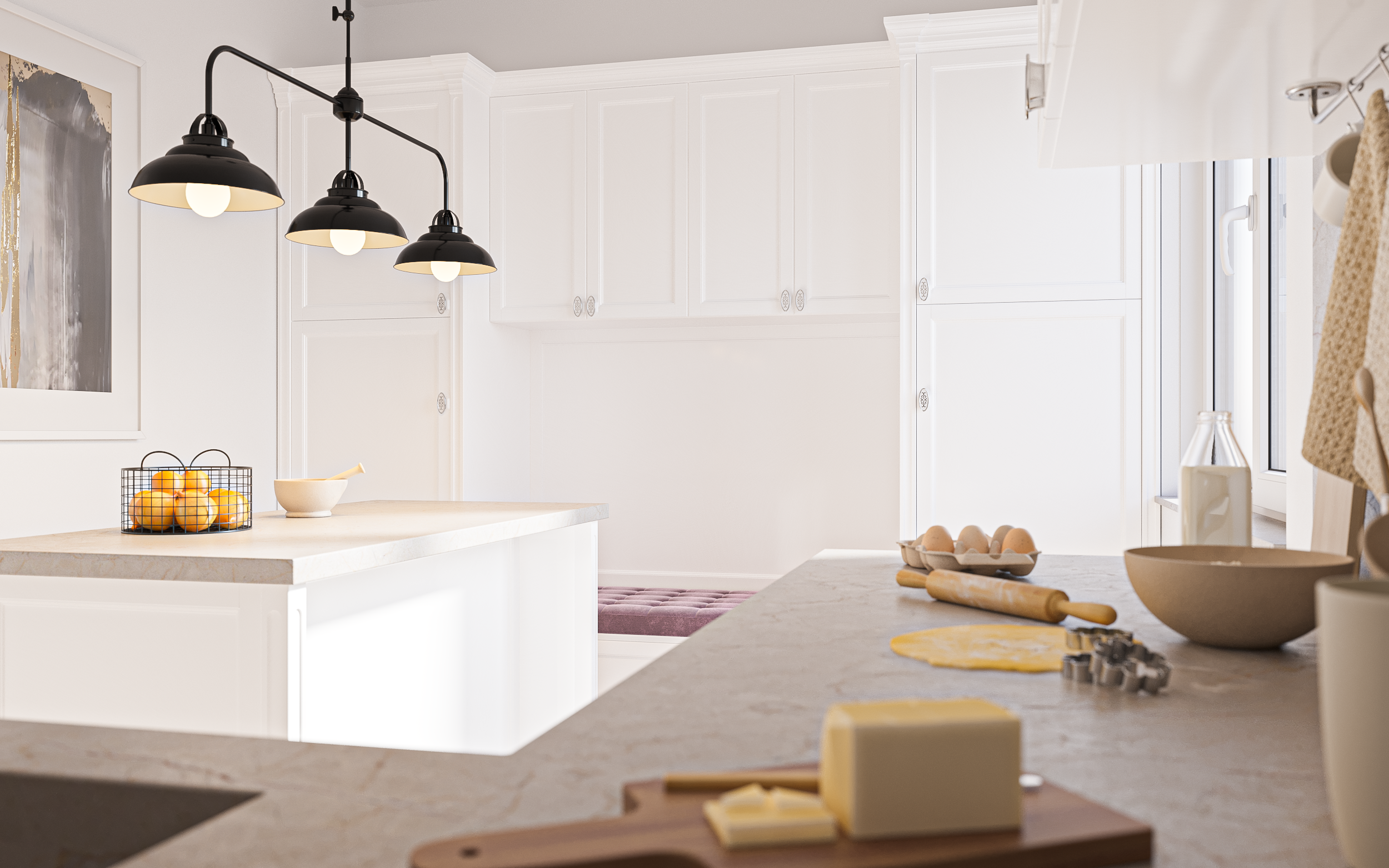 Insule din lemn masiv la comandă