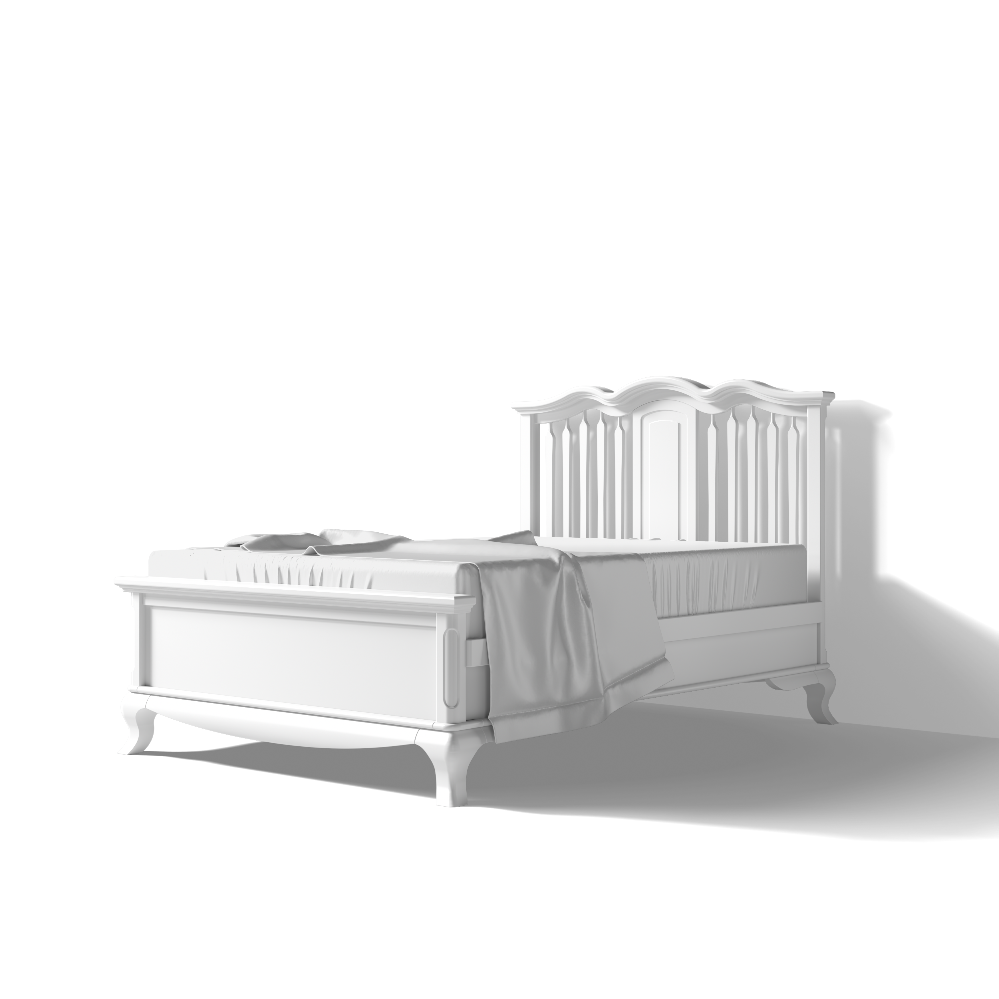 Pat Dormitor Cleopatra din Lemn Masiv cu Baluștri