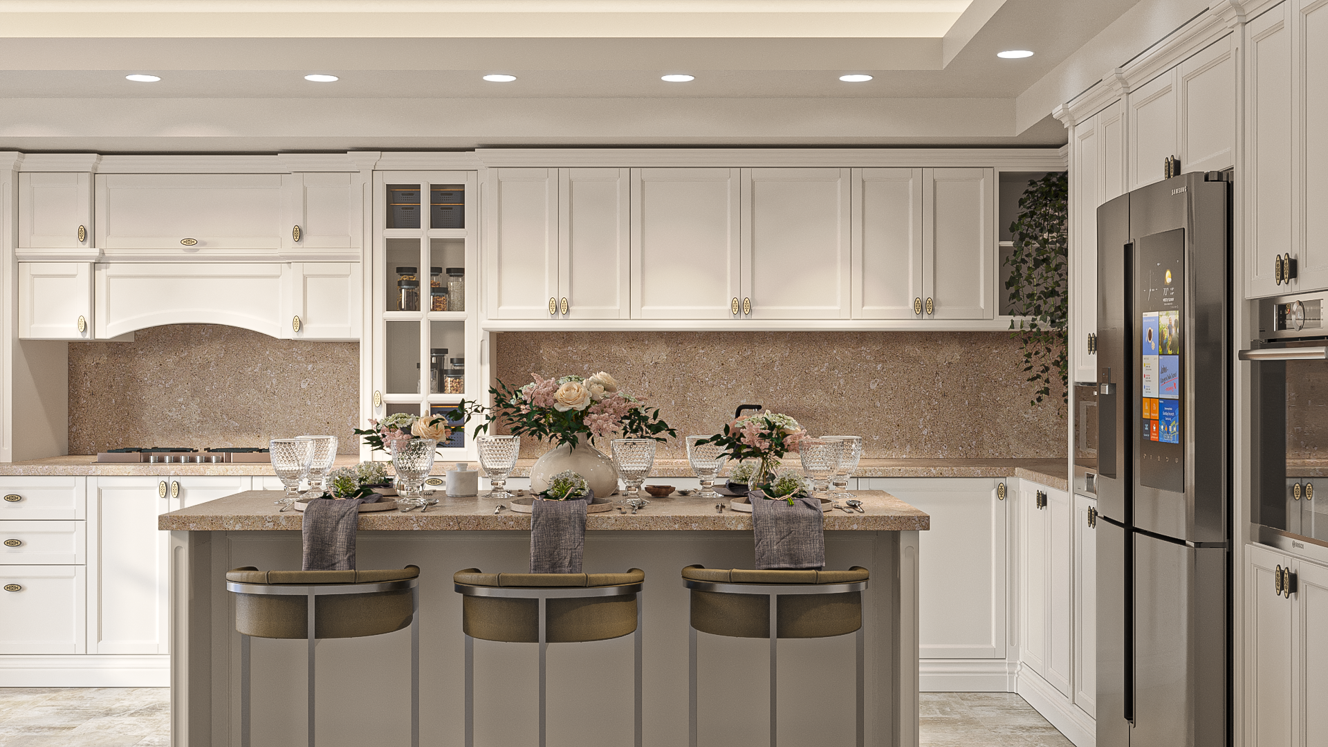 Insule din lemn masiv la comandă