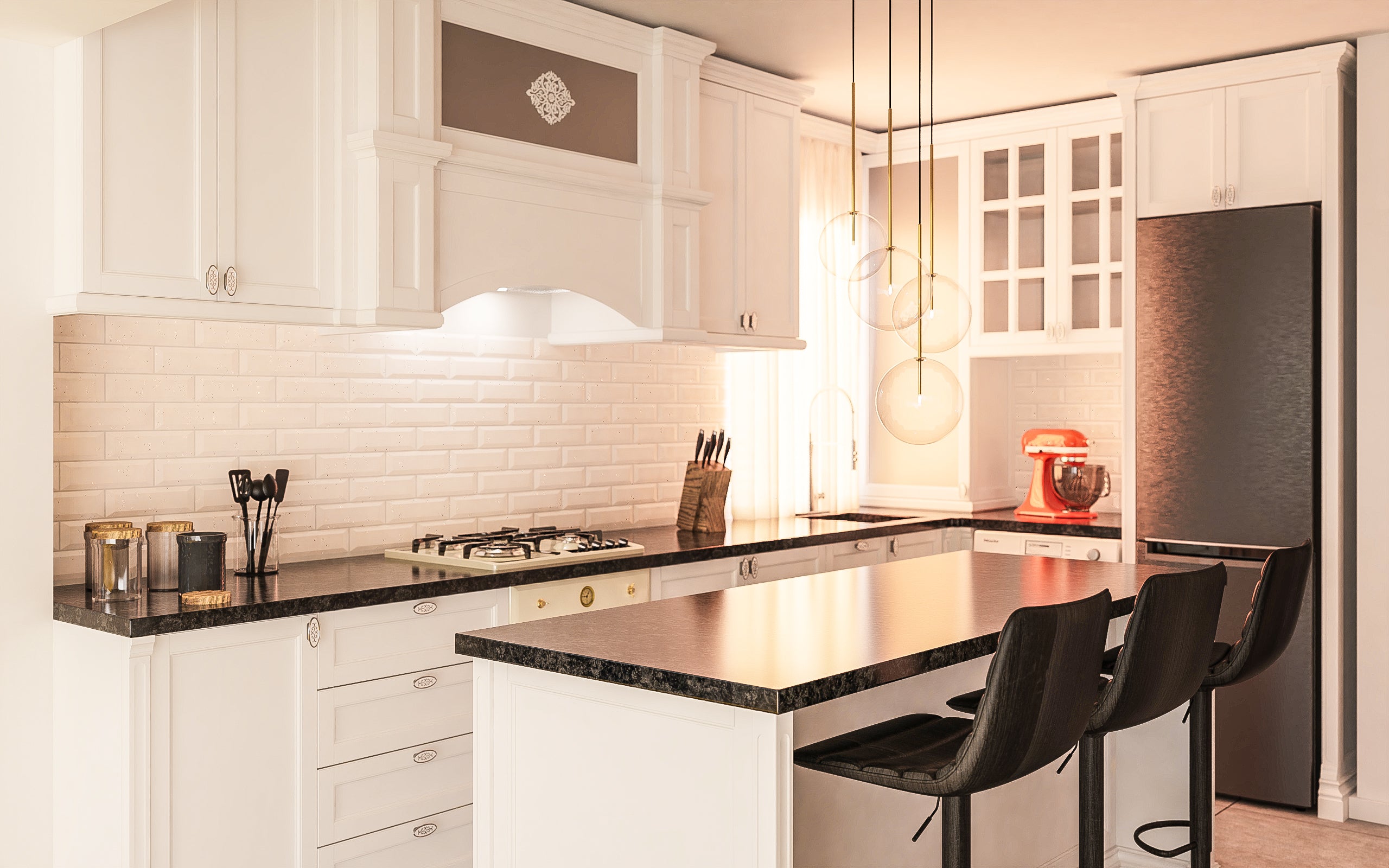 Insule din lemn masiv la comandă