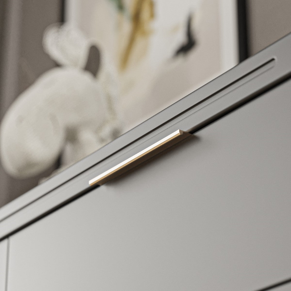 Comodă Dublă Quadro din Lemn Masiv cu 6 Sertare