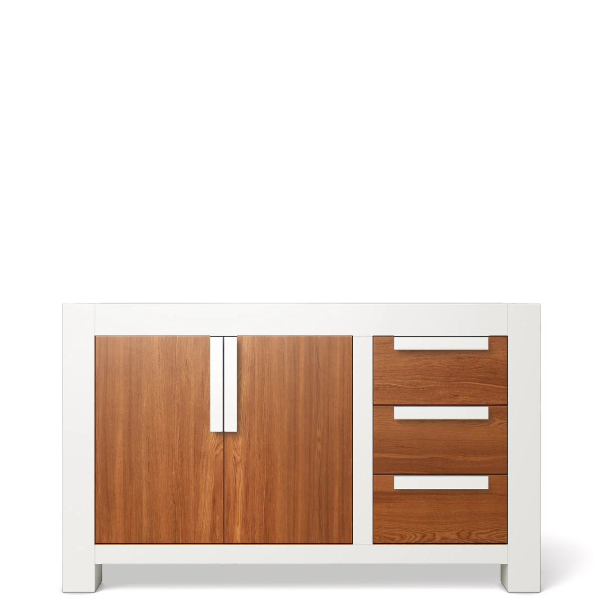 Comodă Ventianni din Lemn Masiv cu 3 Sertare și 2 Uși