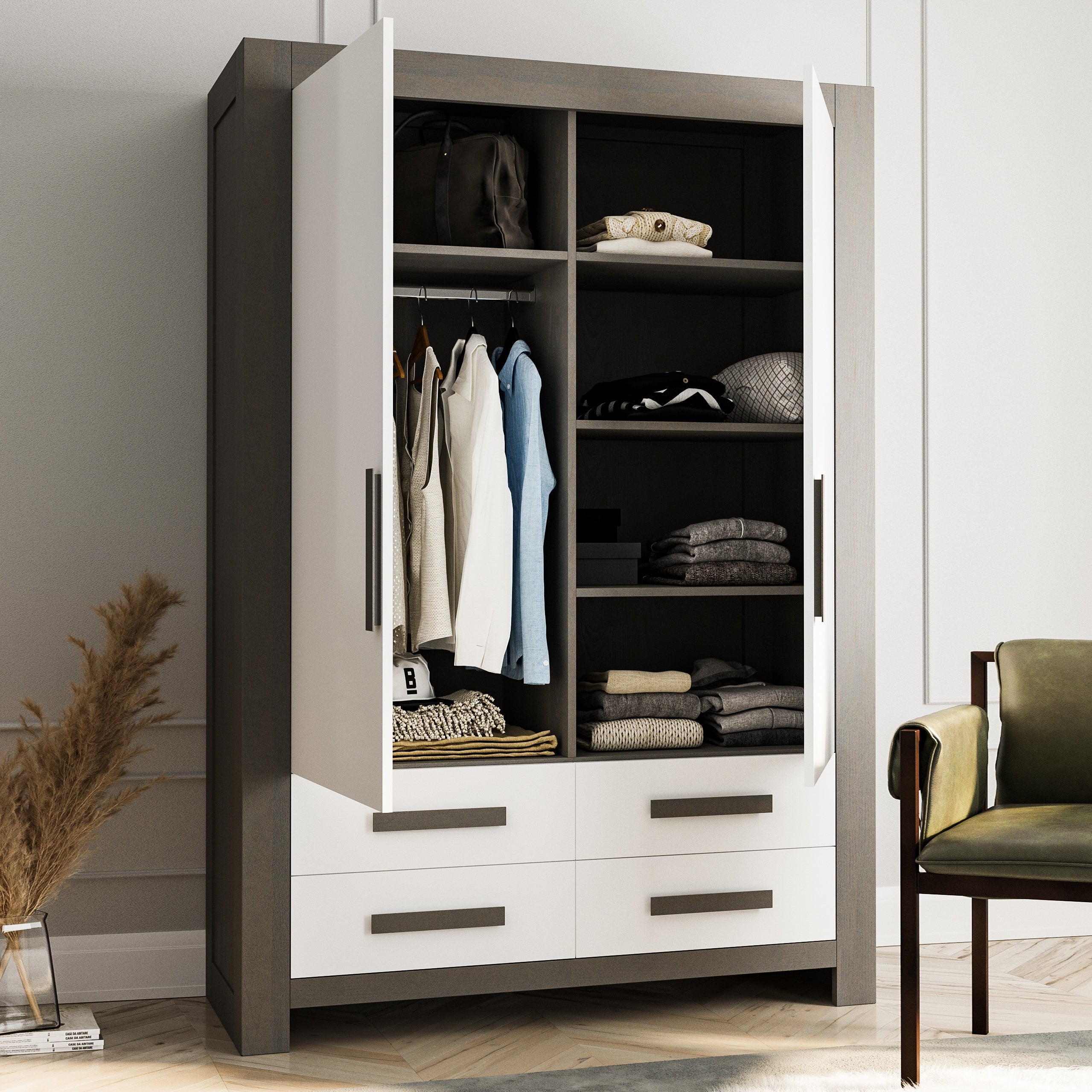 Dulap Mare Ventianni din Lemn Masiv