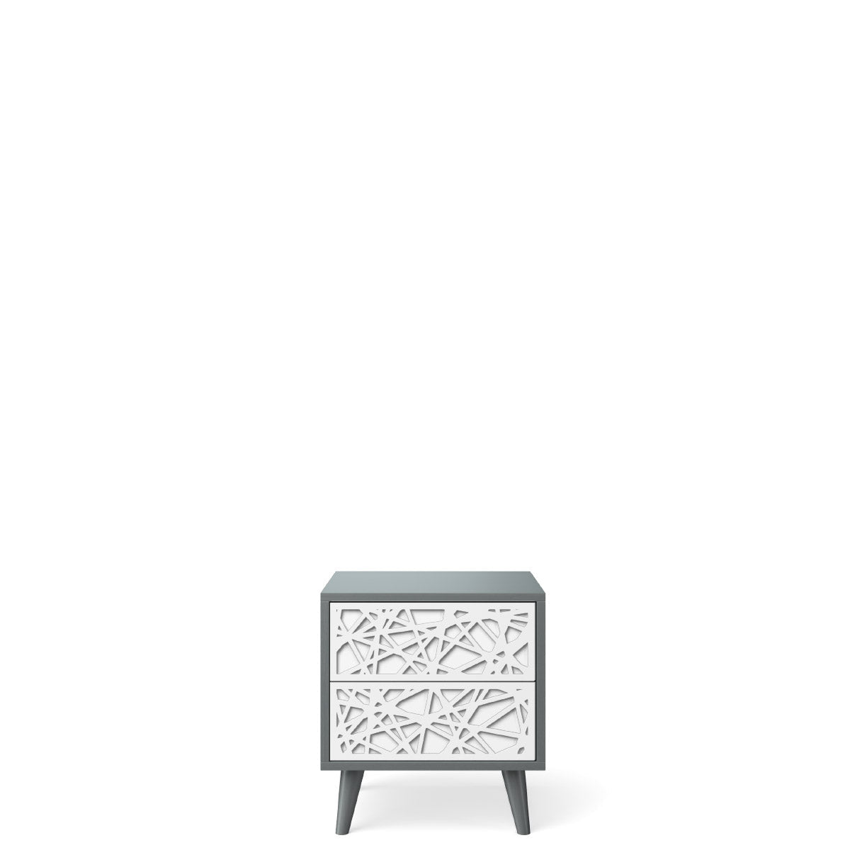 Noptieră New York din Lemn Masiv cu Opțiuni Laser-Cut