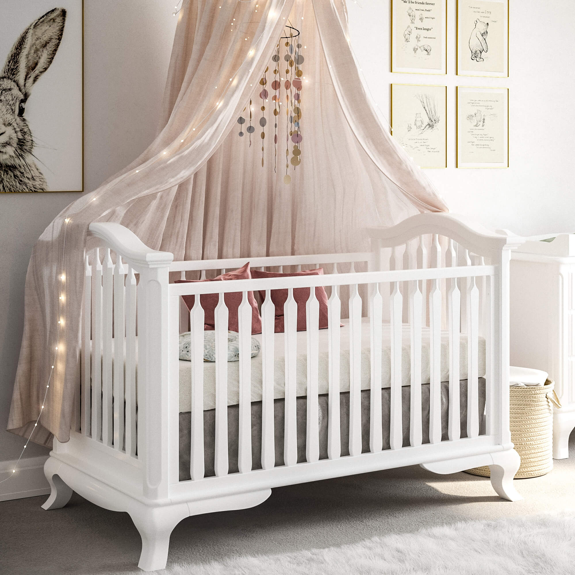 Pătuț Clasic Cleopatra din Lemn Masiv