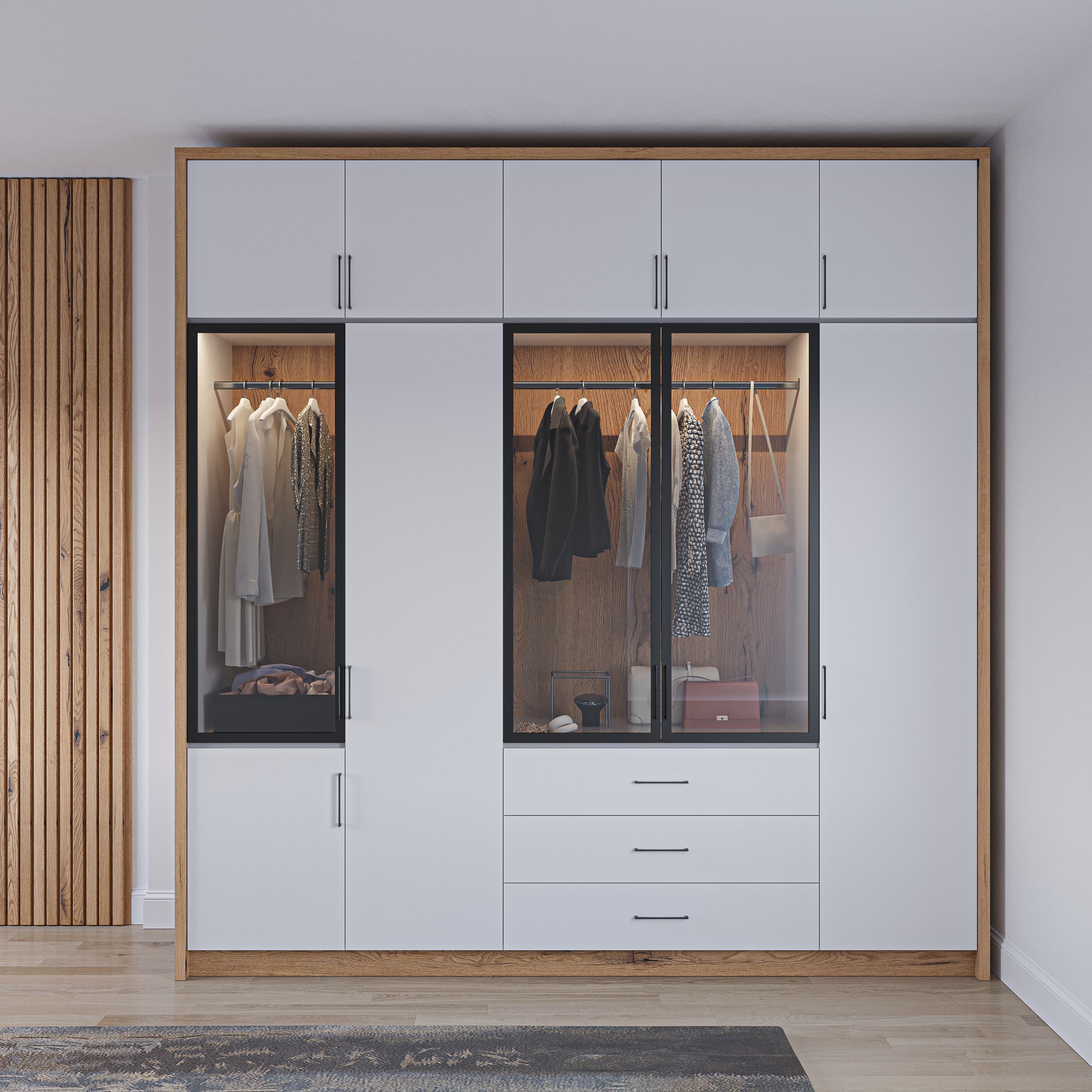 Dulap și dressing din lemn masiv la comandă