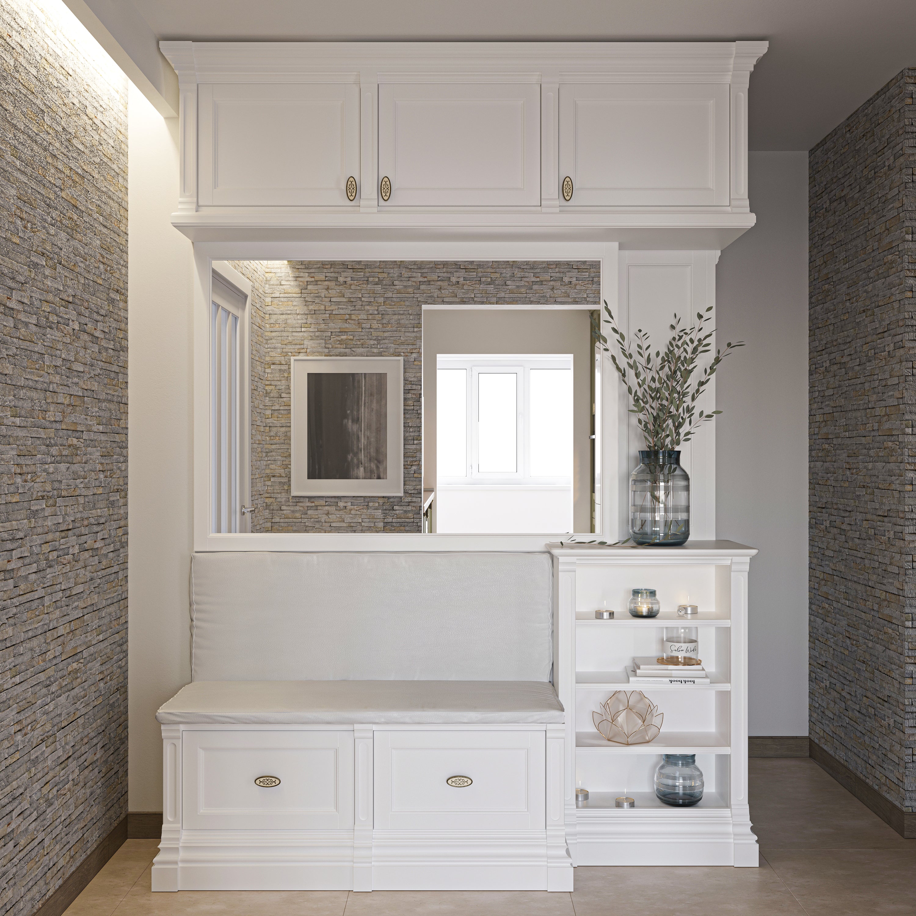 Mobilier de hol din lemn masiv la comandă