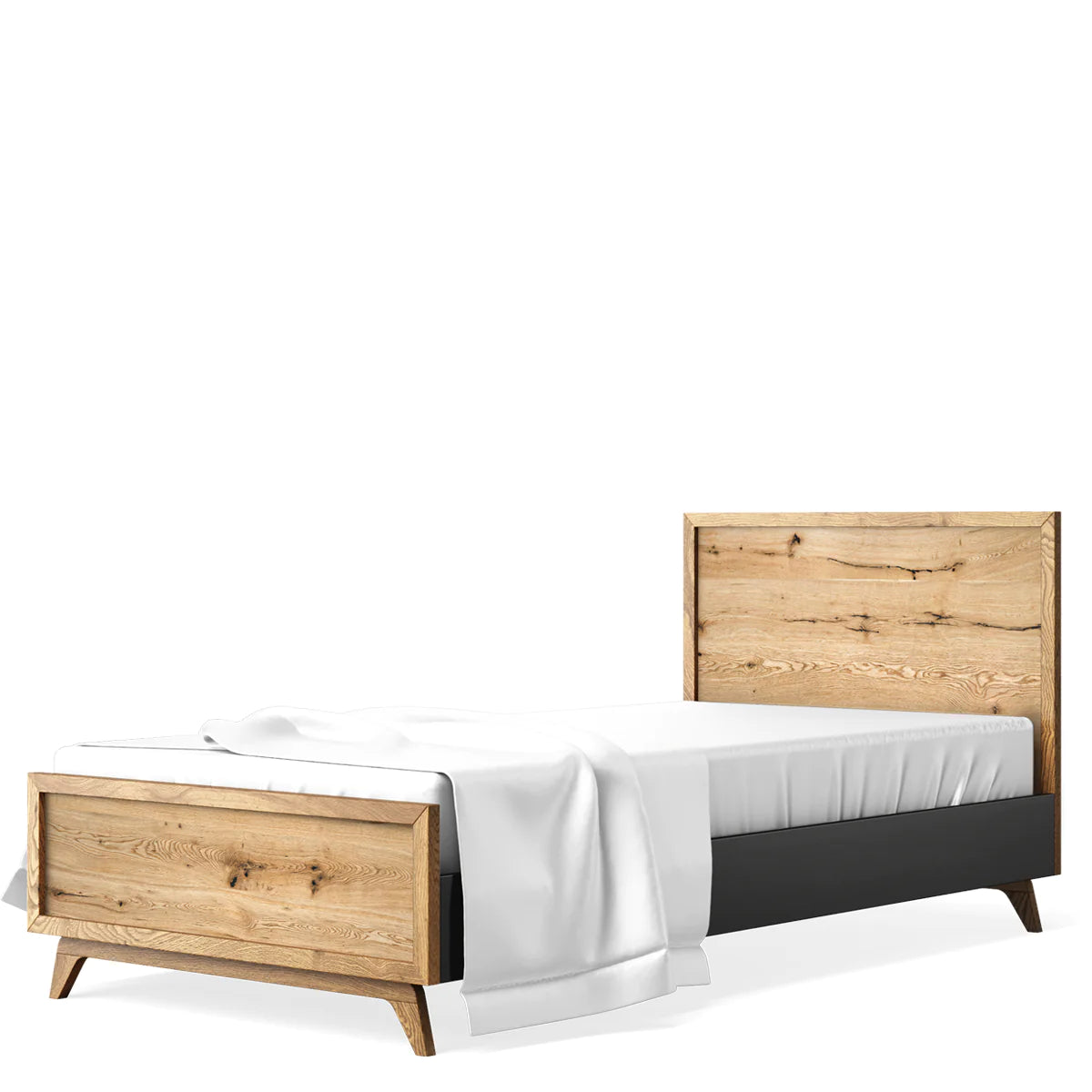 Pat de o Persoană Uptown din Lemn Masiv