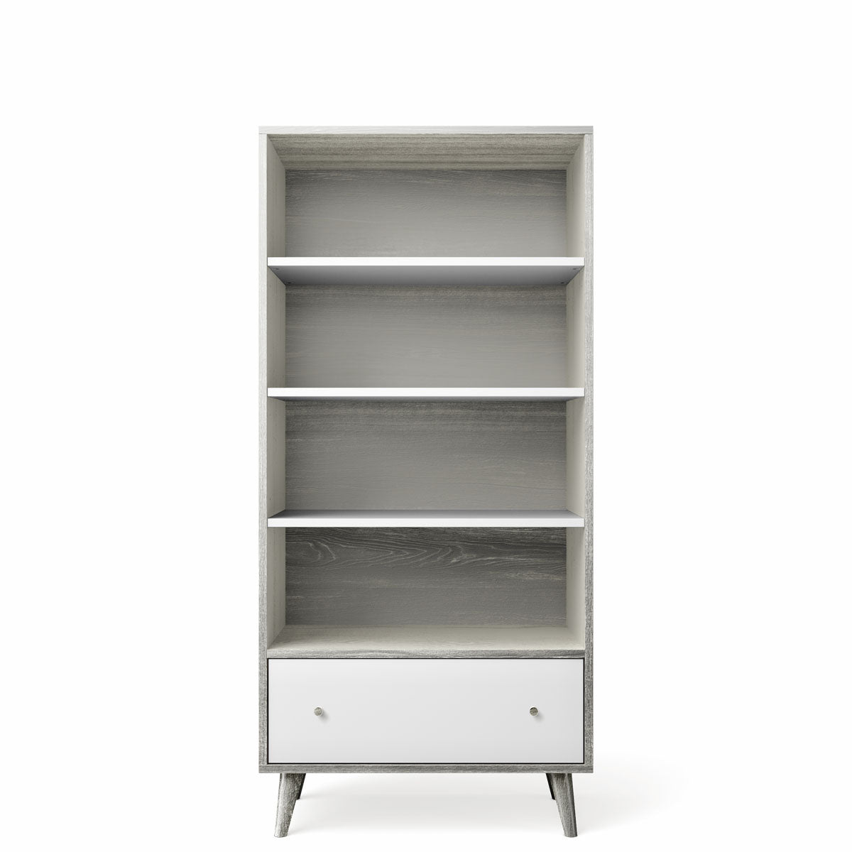 Bibliotecă New York din Lemn Masiv cu 3 Rafturi Reglabile și Opțiuni de Personalizare Laser-Cut