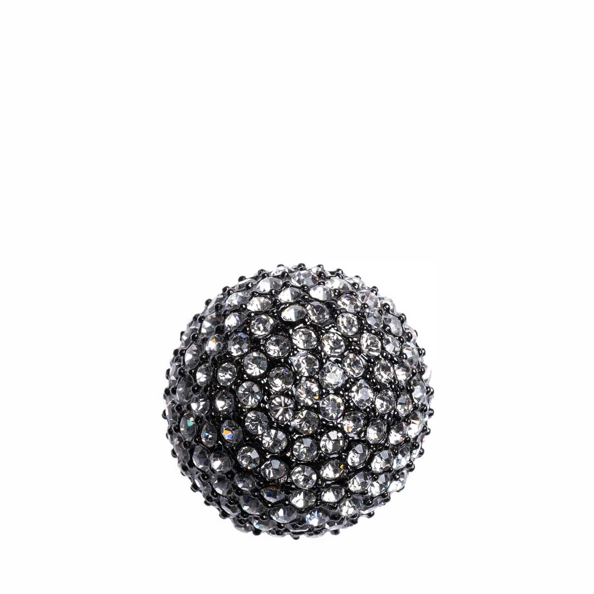 Buton Crystal Ball | Negru - Alb