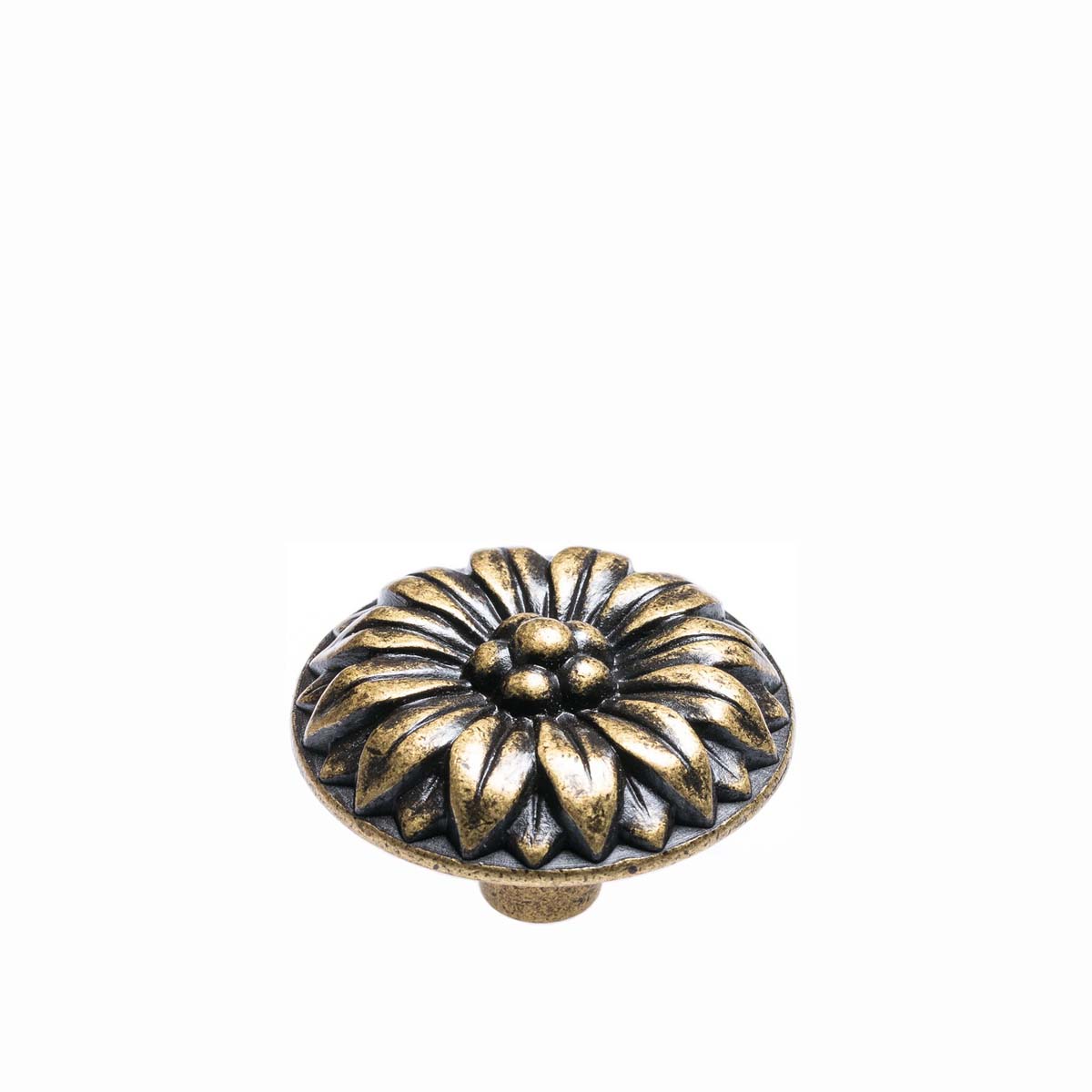 Buton Floare Rotunda | Bronz