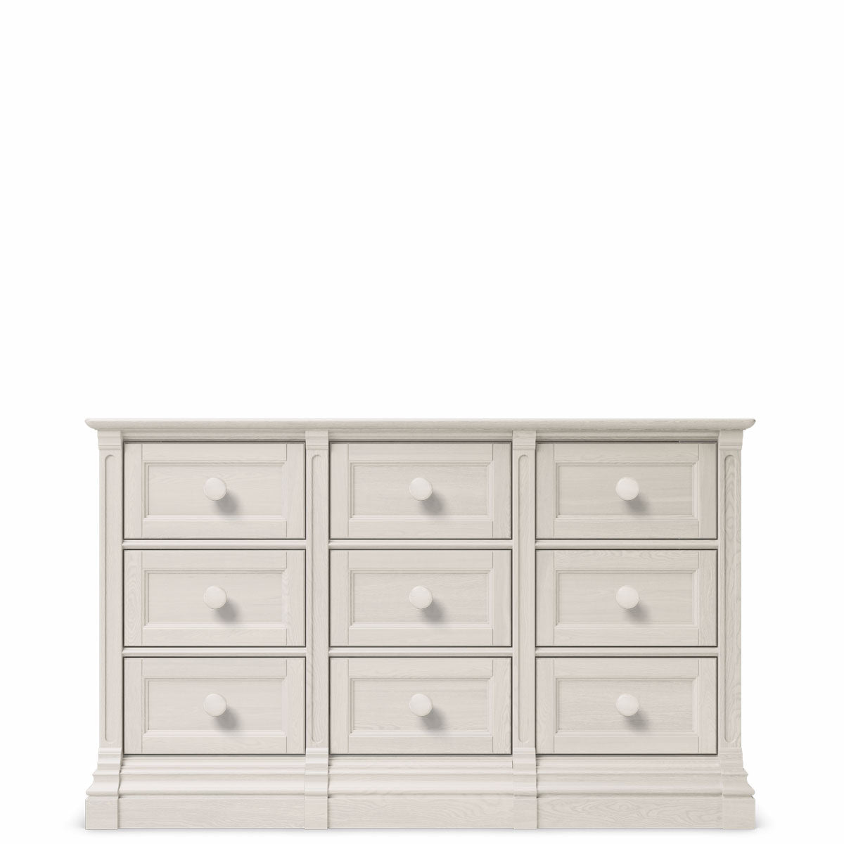 Comodă Triplă Imperio din Lemn Masiv cu 9 Sertare