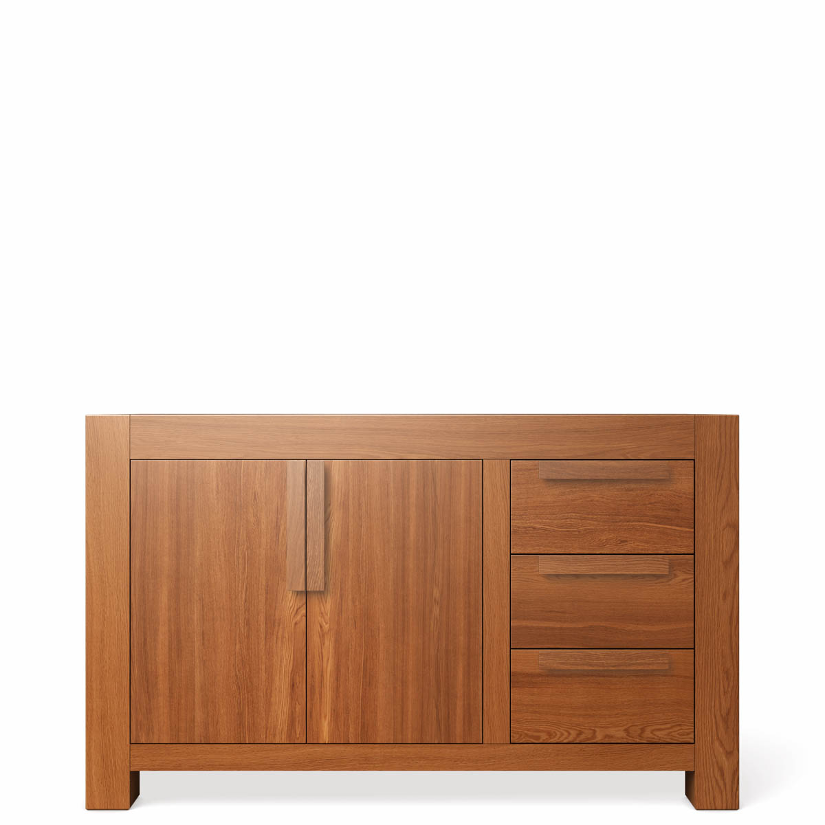 Comodă Ventianni din Lemn Masiv cu 3 Sertare și 2 Uși