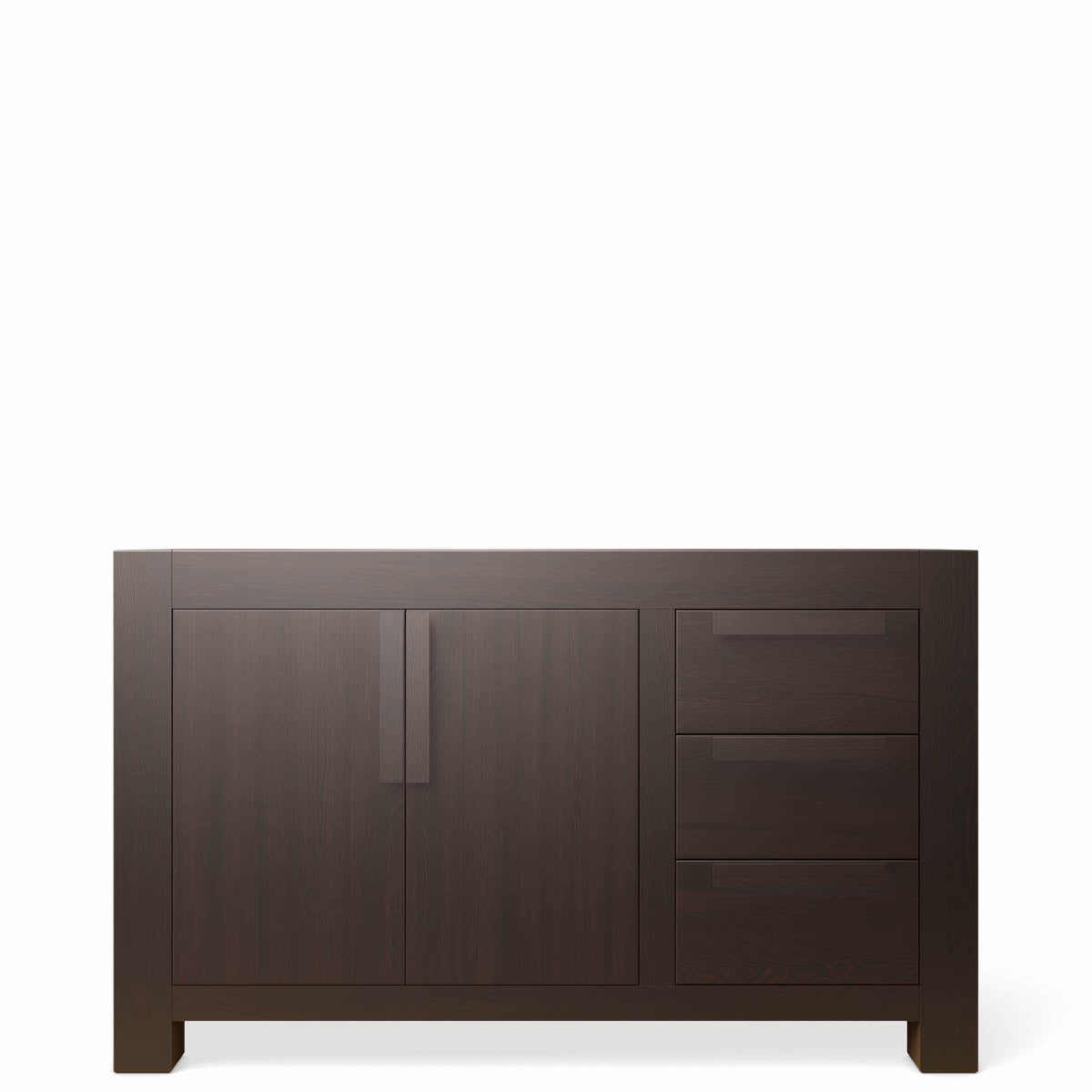 Comodă Ventianni din Lemn Masiv cu 3 Sertare și 2 Uși