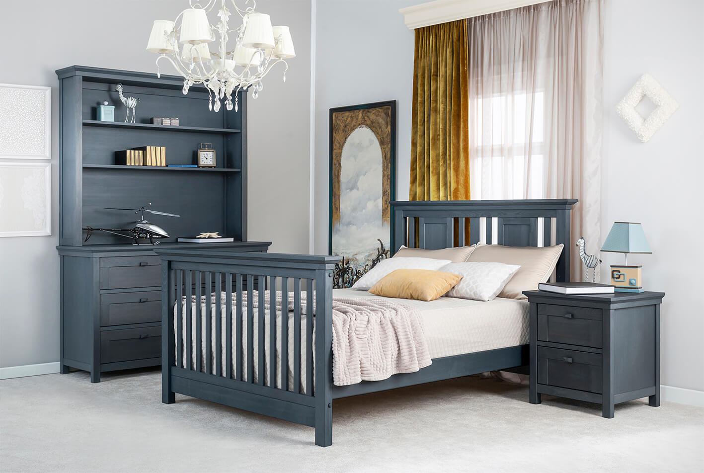 Pat Dormitor Karisma din Lemn Masiv Spate cu Baluștri