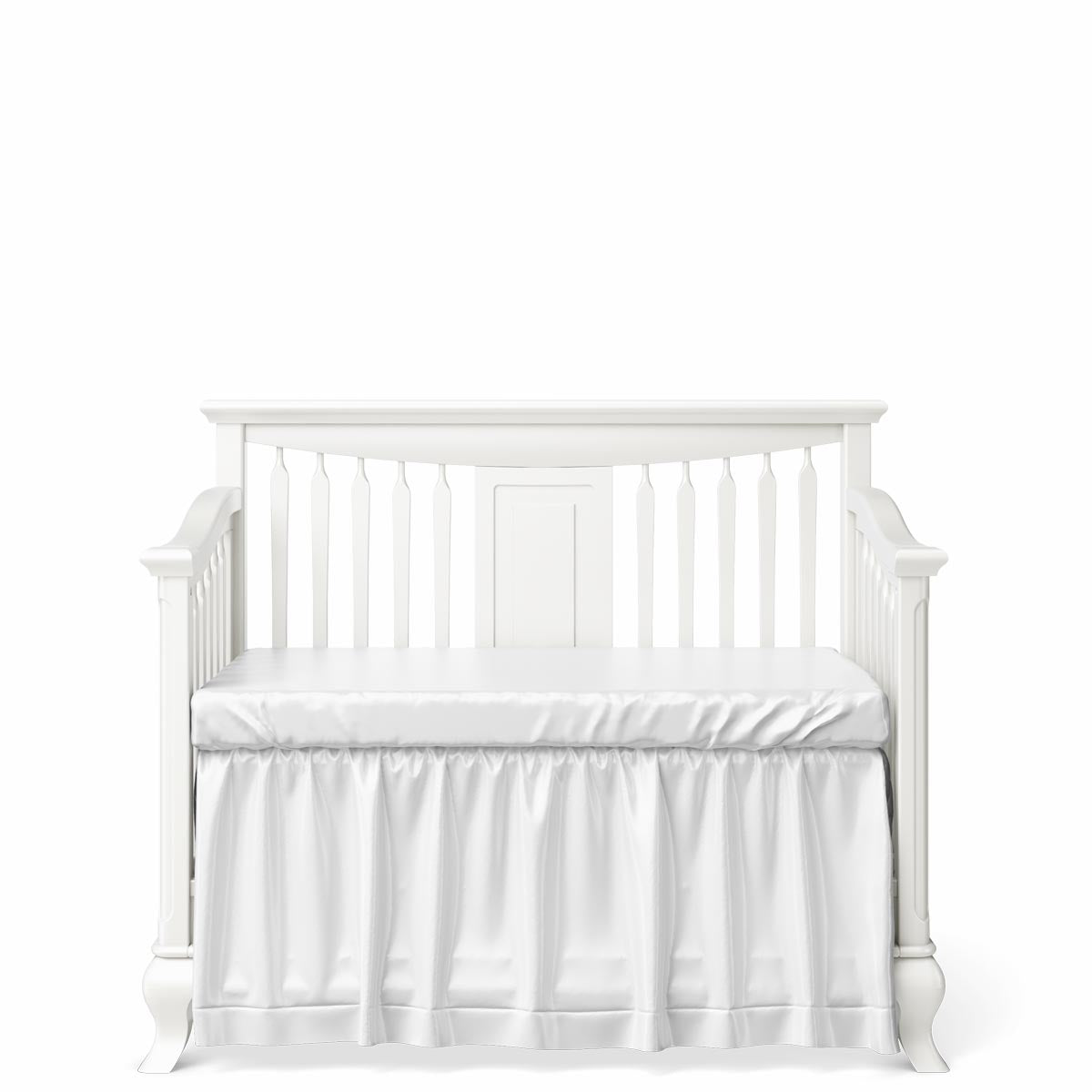 Pătuț Convertibil Antonio cu Baluștri din Lemn Masiv