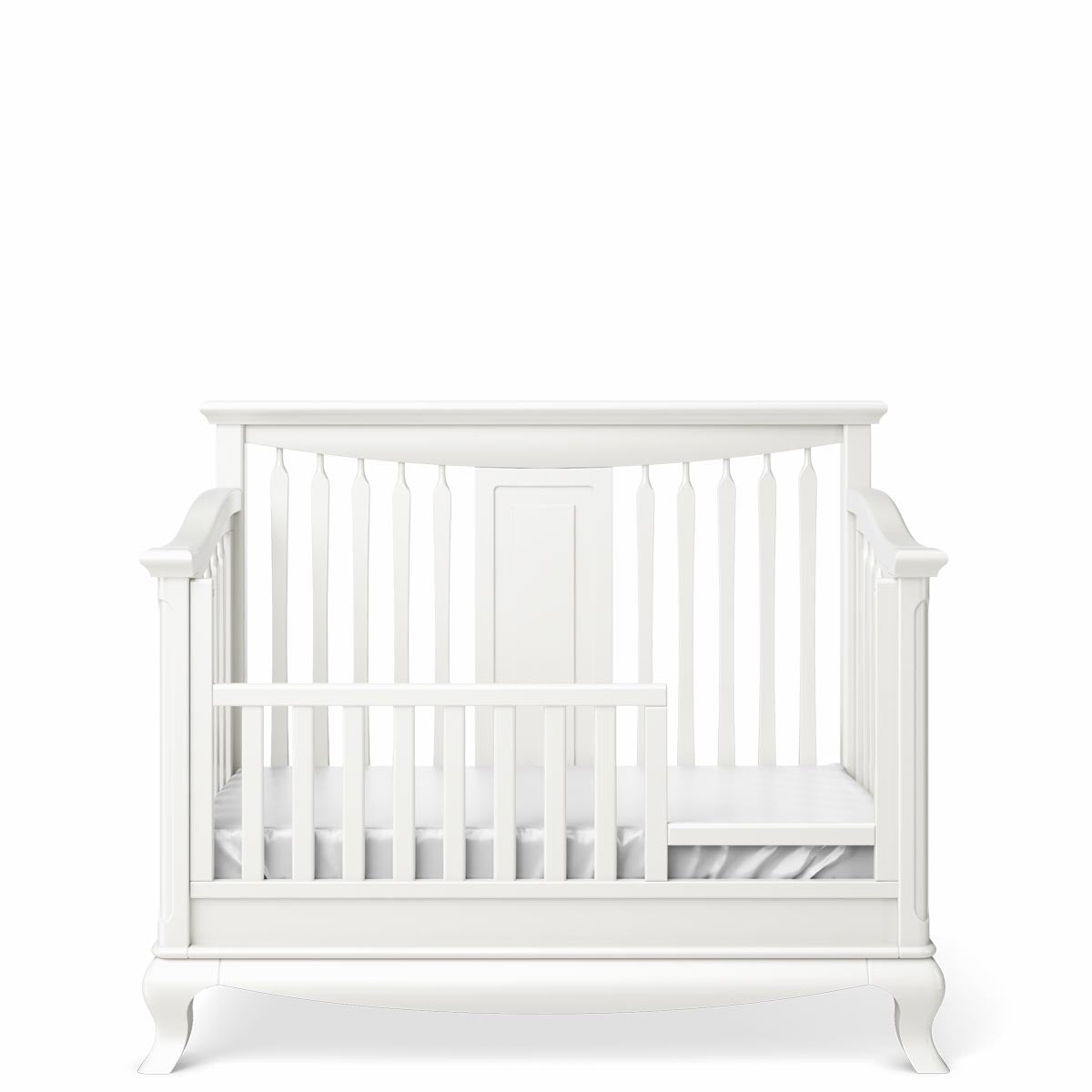 Pătuț Convertibil Antonio cu Baluștri din Lemn Masiv