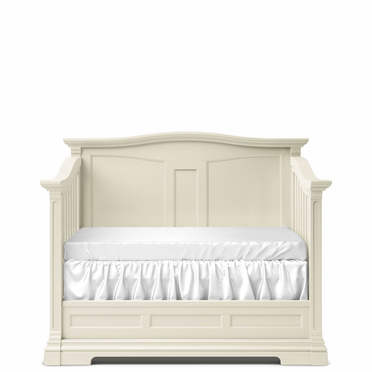 Pătuț Convertibil 4-în-1 Imperio cu Spate Plin din Lemn Masiv