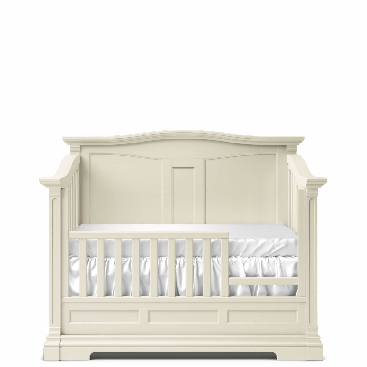 Pătuț Convertibil 4-în-1 Imperio cu Spate Plin din Lemn Masiv