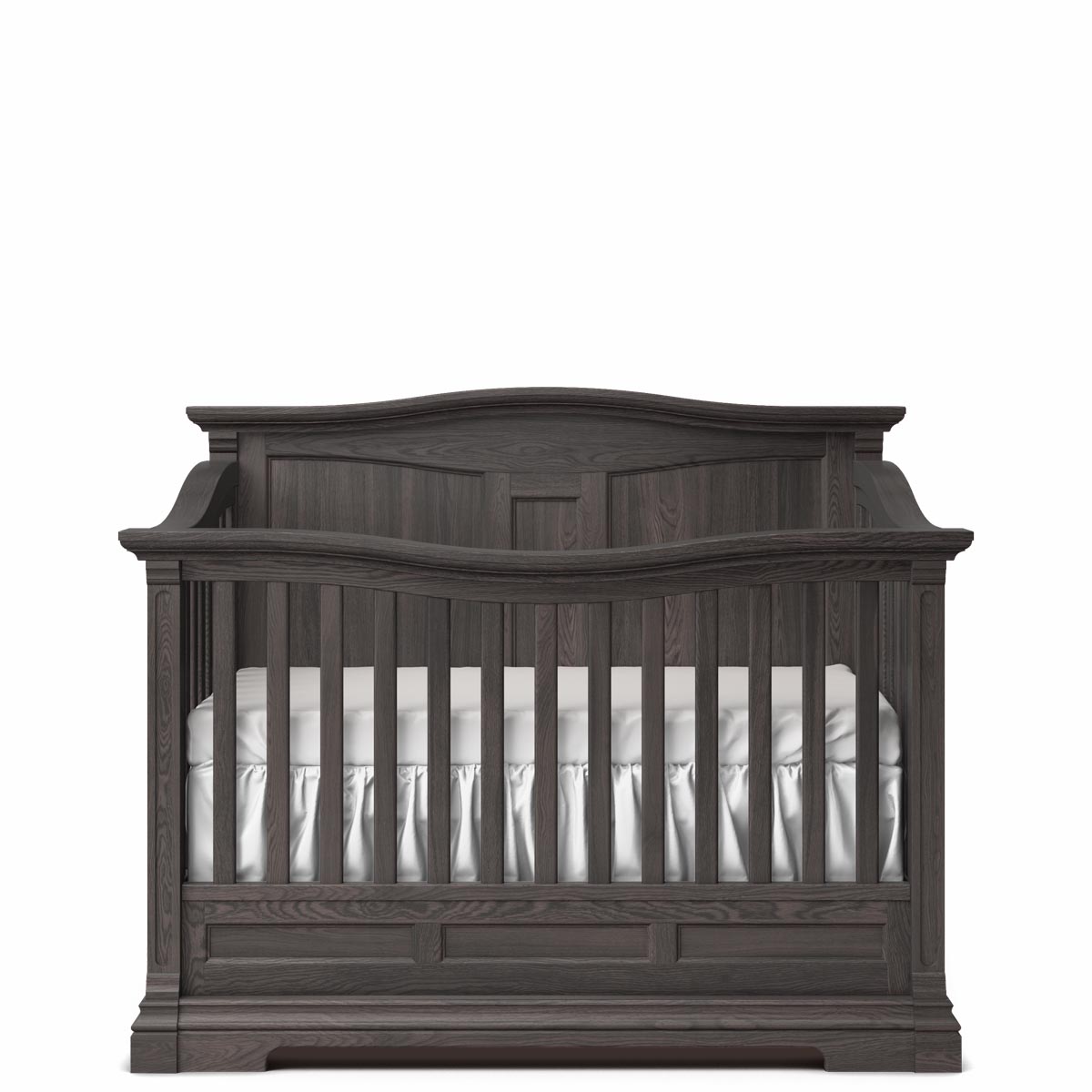 Pătuț Convertibil 4-în-1 Imperio cu Spate Plin din Lemn Masiv