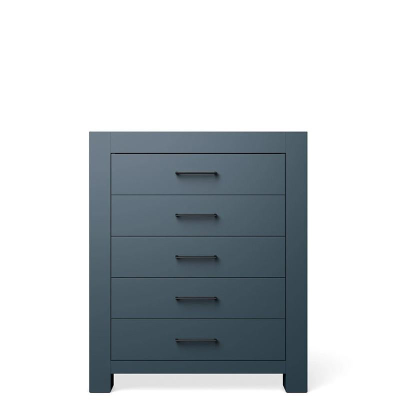 Comodă Înaltă Ventianni din Lemn Masiv cu 5 Sertare