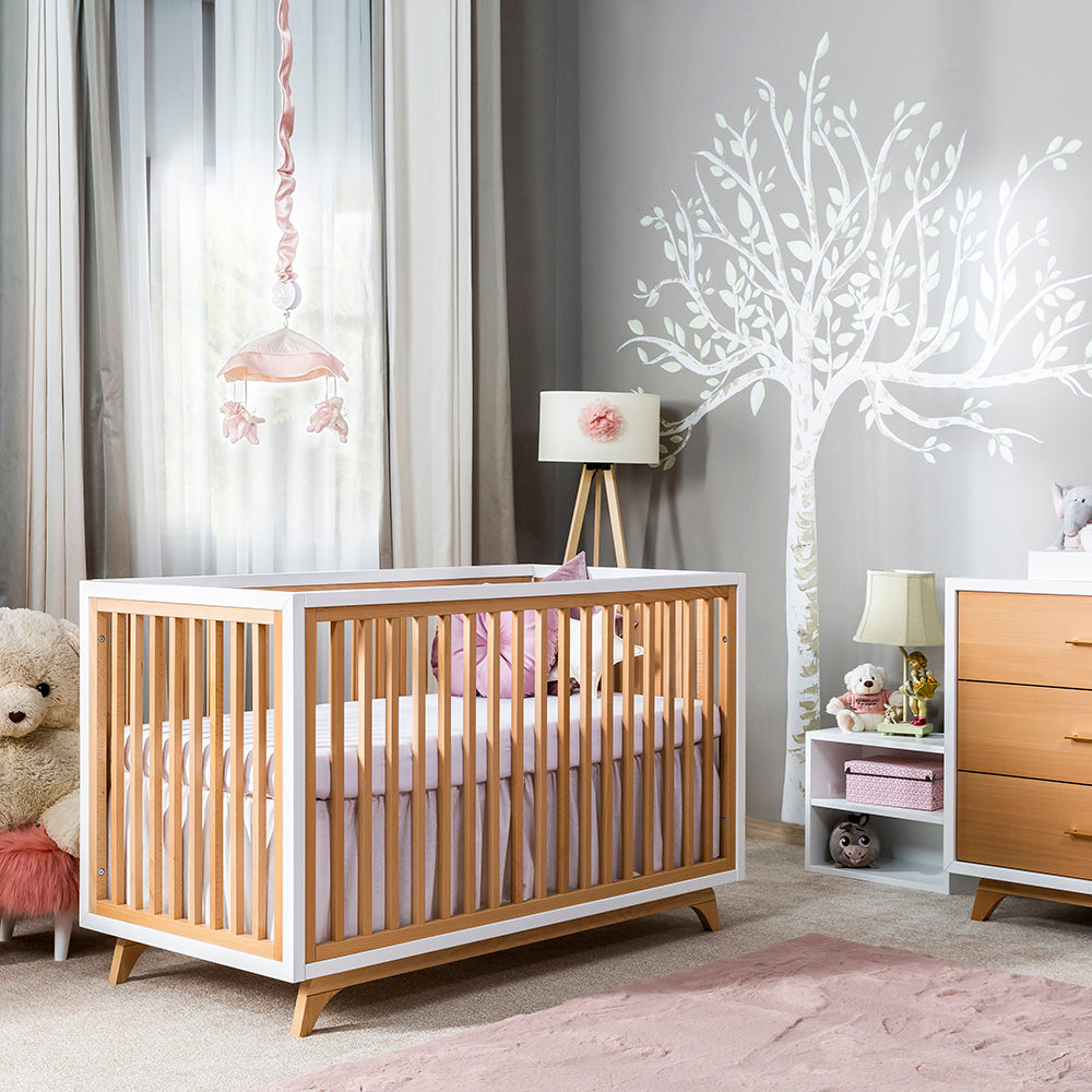 Patut convertibil Uptown ABC din Lemn Masiv