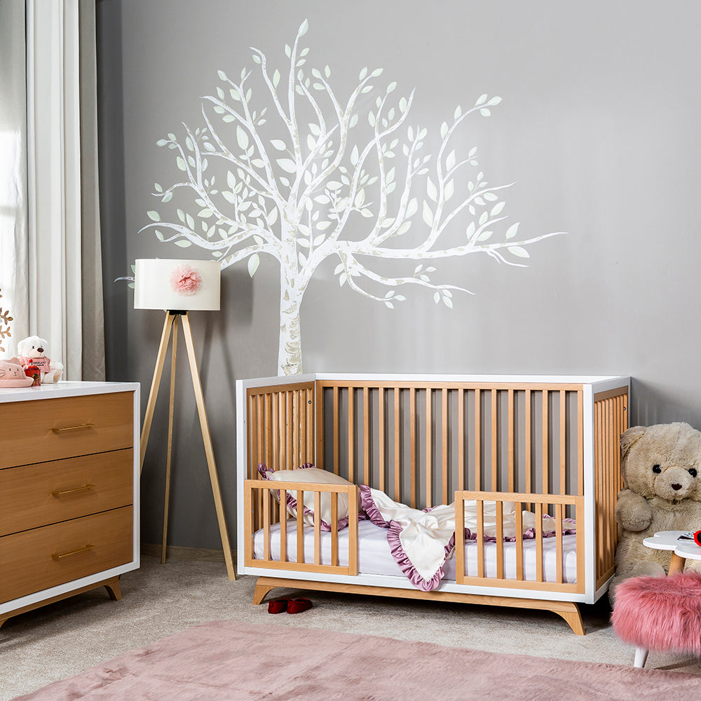 Patut convertibil Uptown ABC din Lemn Masiv