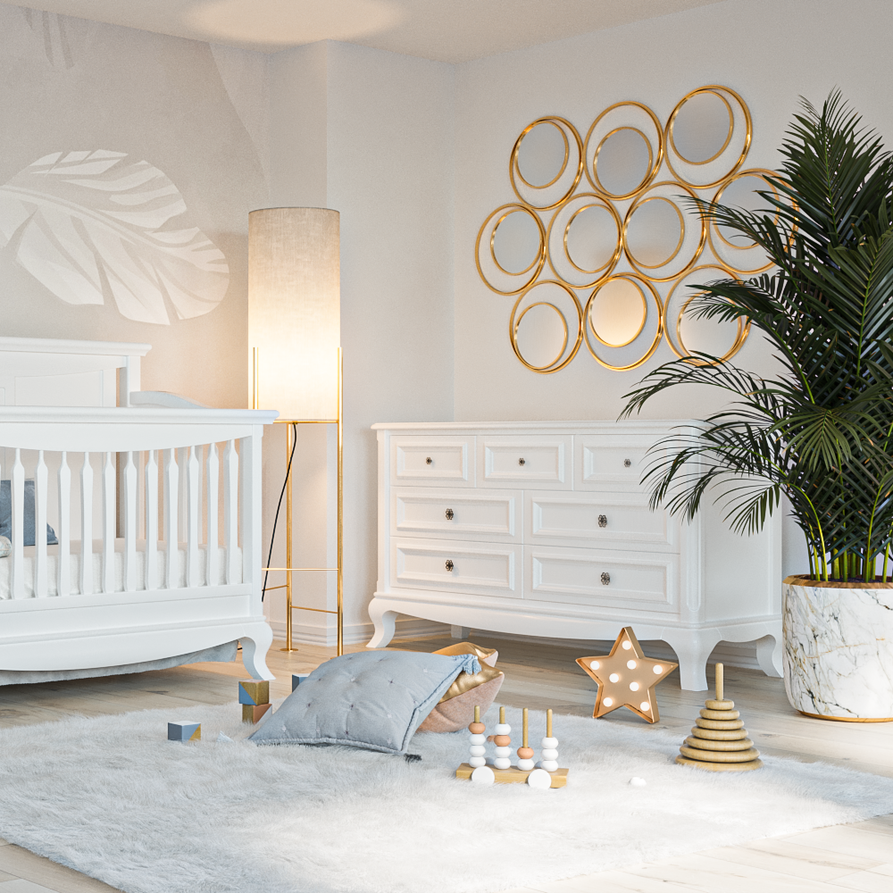 Comodă Antonio cu Șapte Sertare din Lemn Masiv