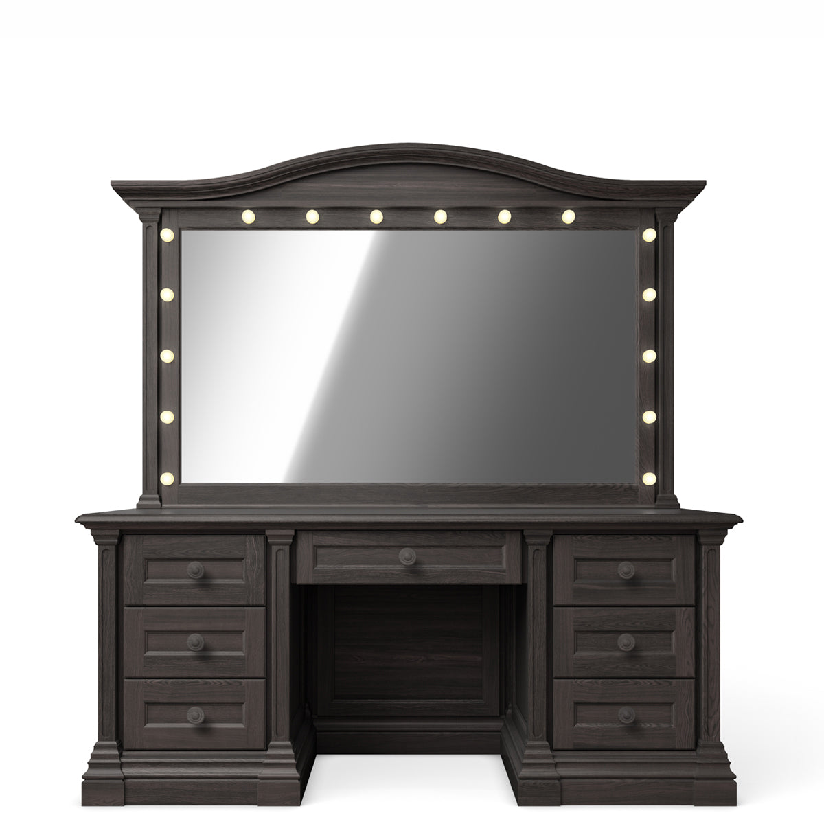 Toaletă de Machiaj Imperio din Lemn Masiv cu 6 sau 7 Sertare