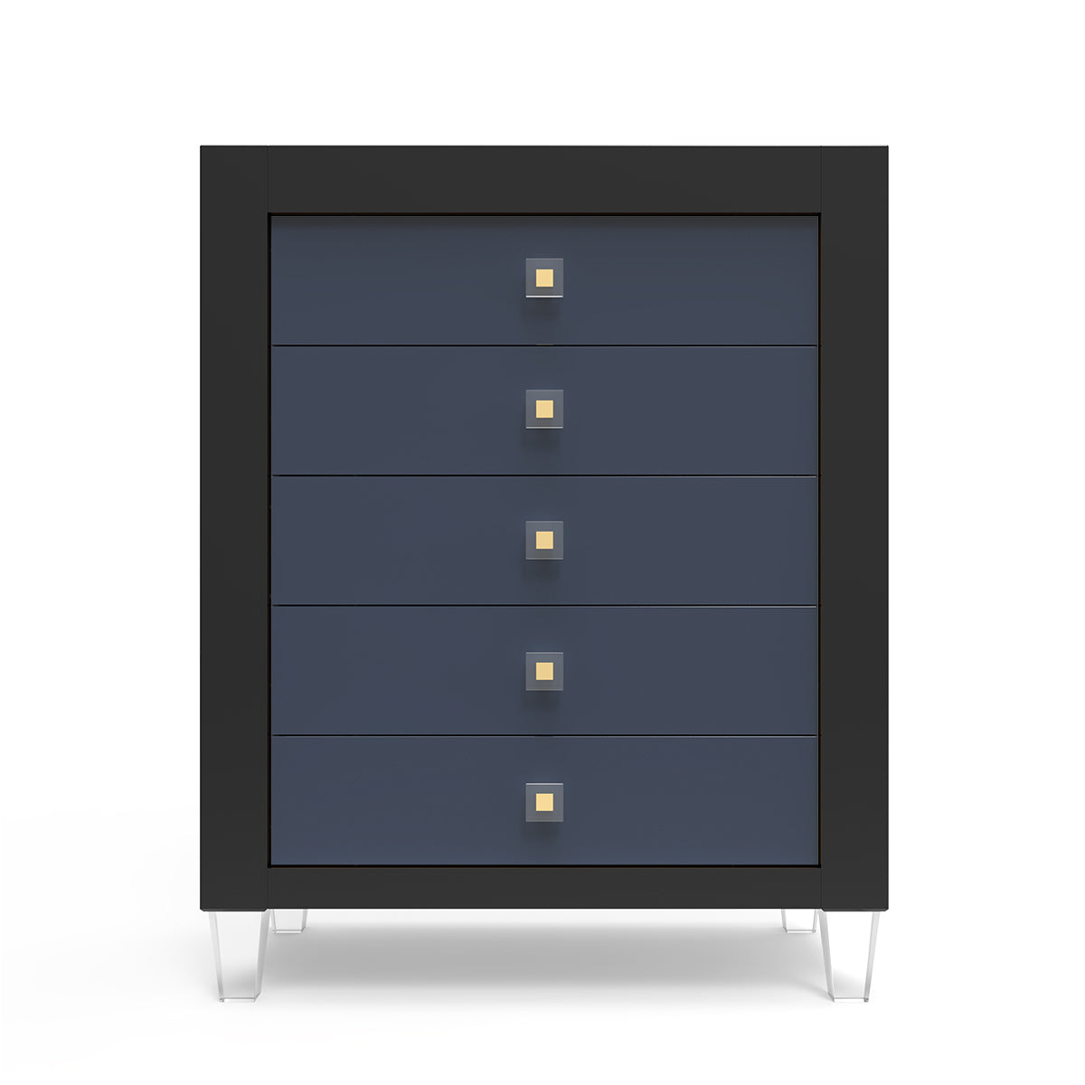 Comodă Înaltă Millenario din Lemn Masiv cu 5 Sertare