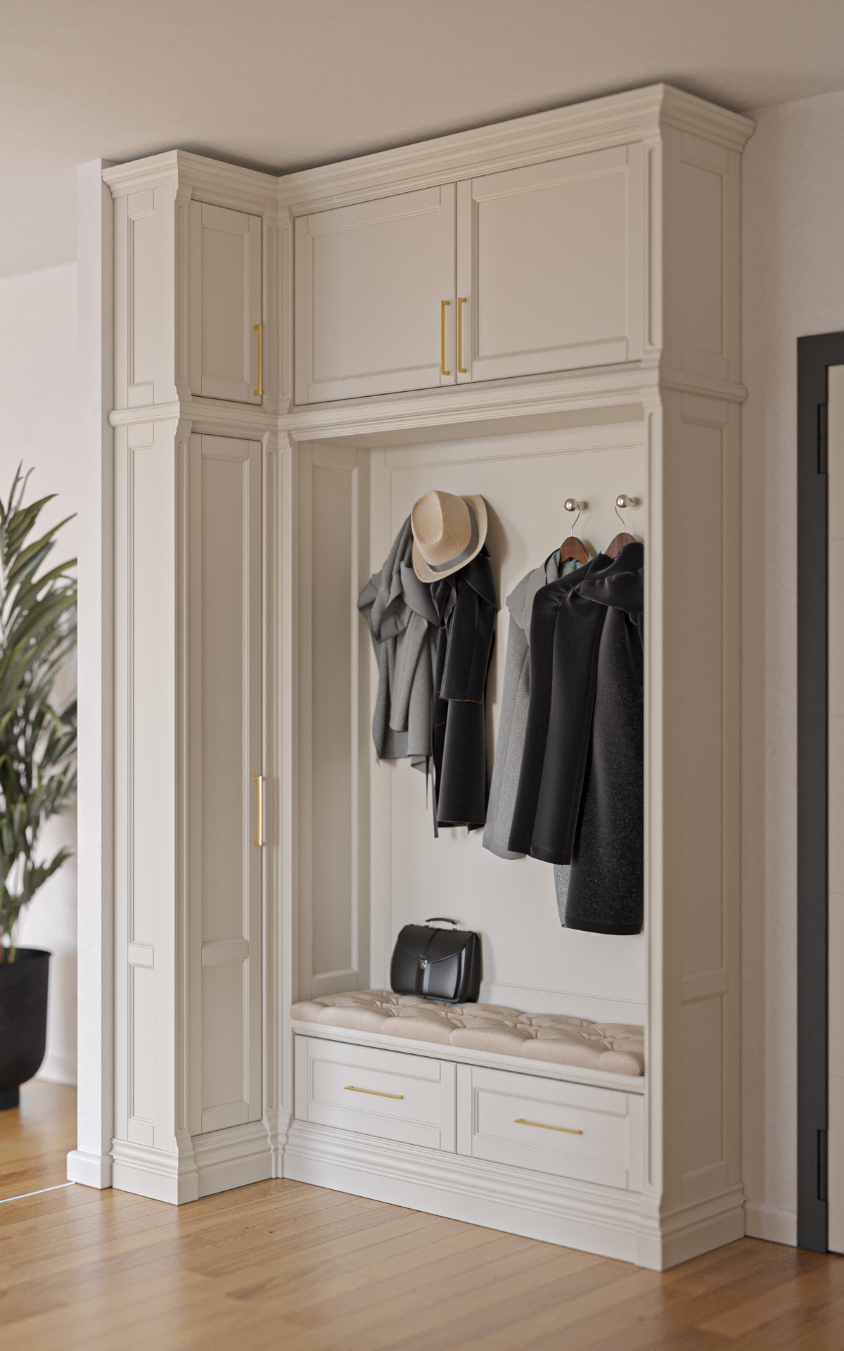 Mobilier de hol din lemn masiv la comandă