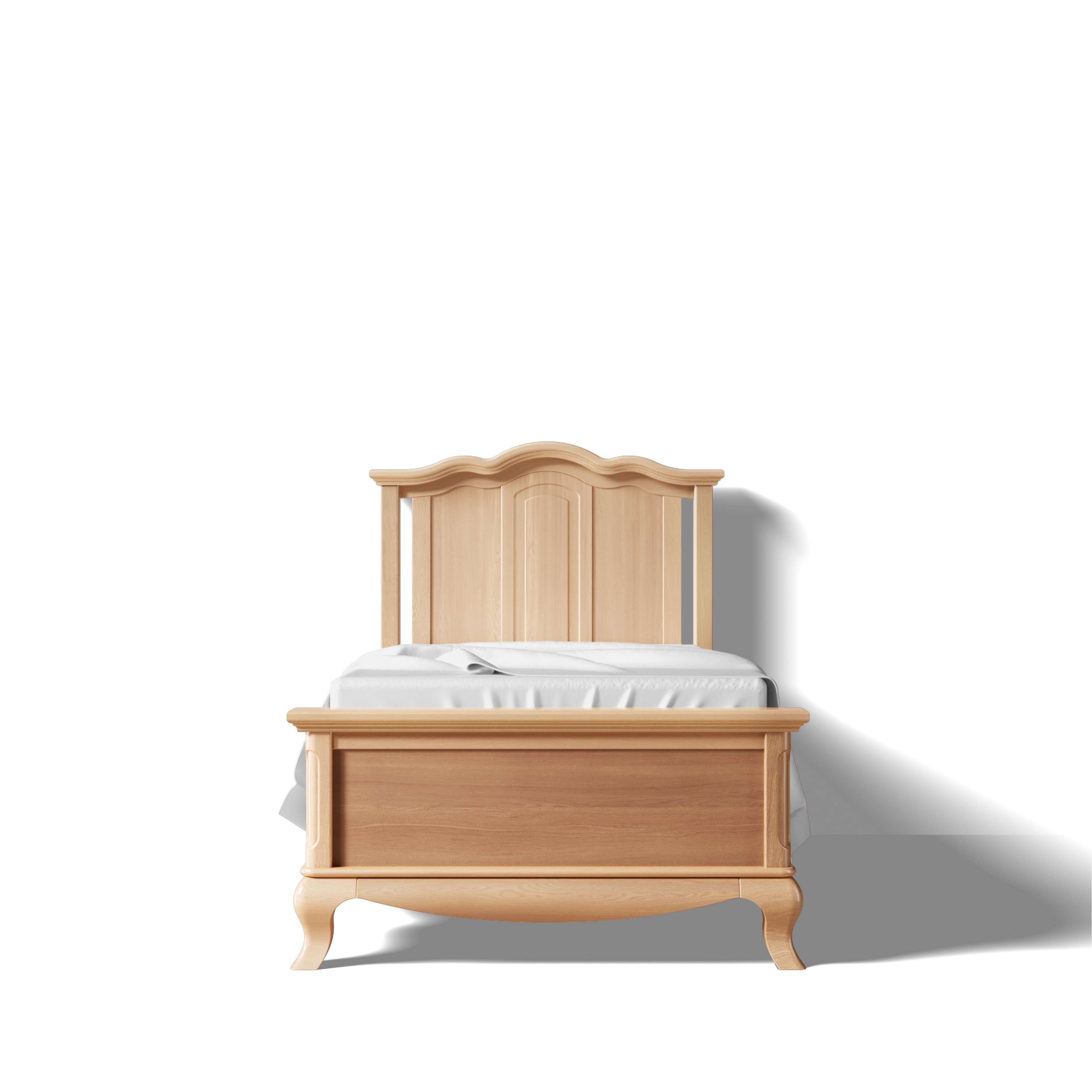 Pat pentru o Persoană Cleopatra din Lemn Masiv