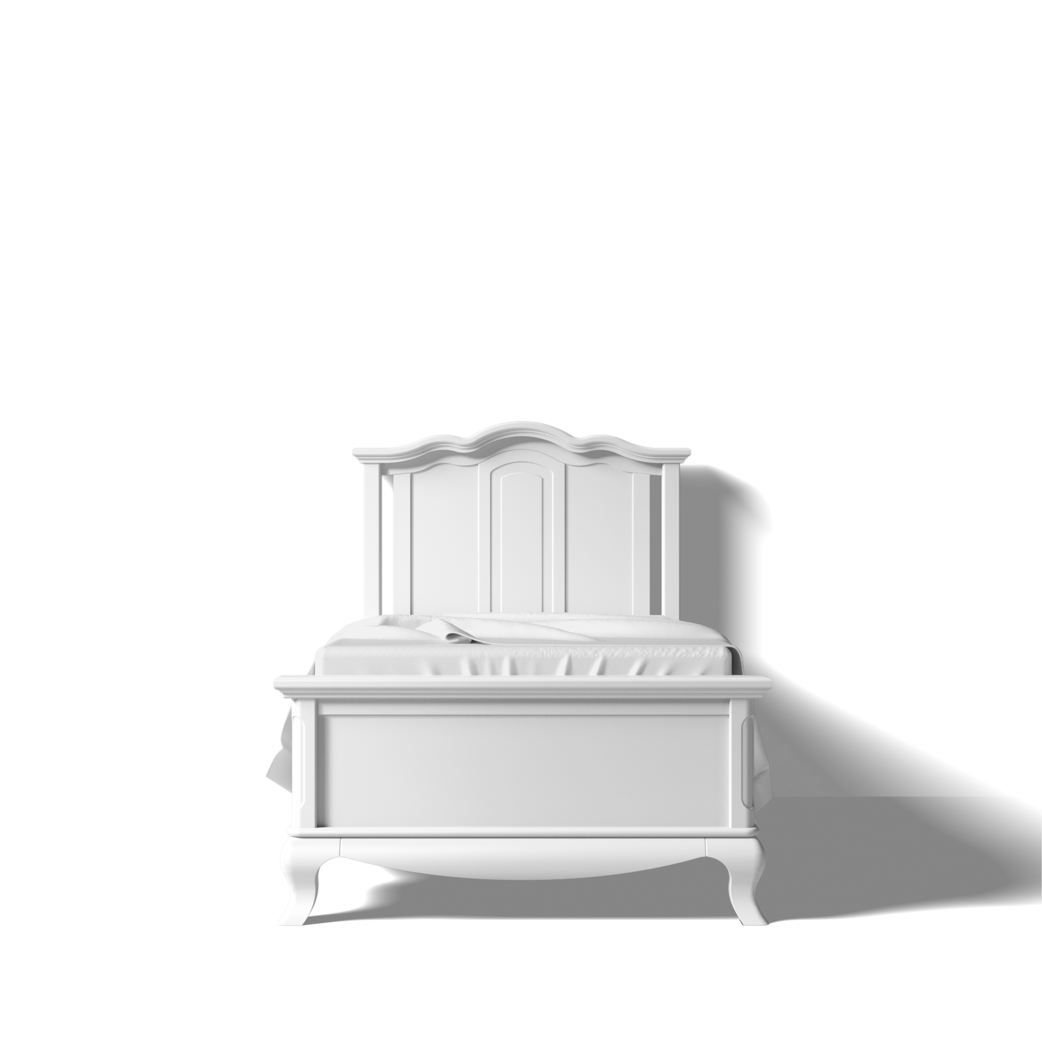 Pat pentru o Persoană Cleopatra din Lemn Masiv