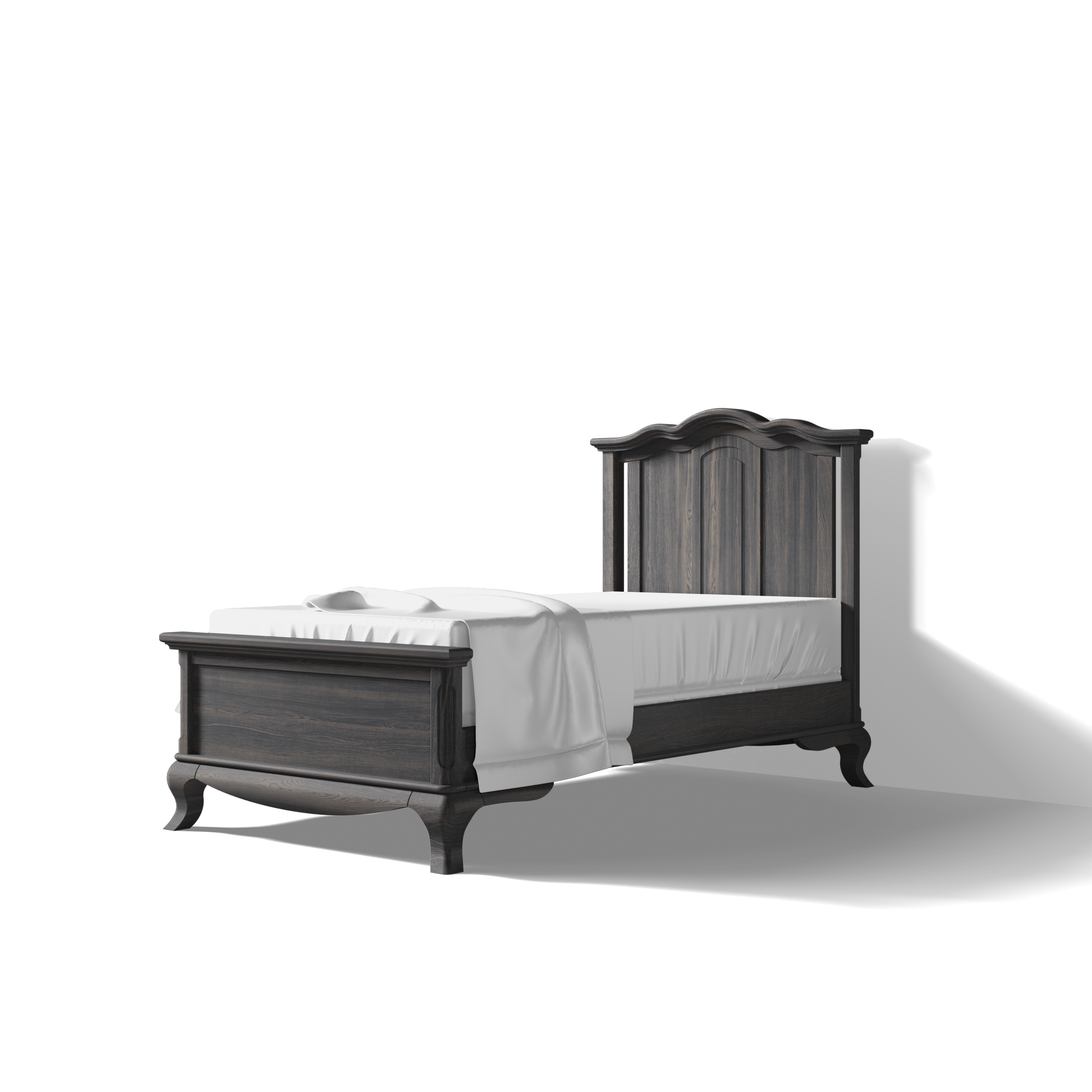 Pat pentru o Persoană Cleopatra din Lemn Masiv