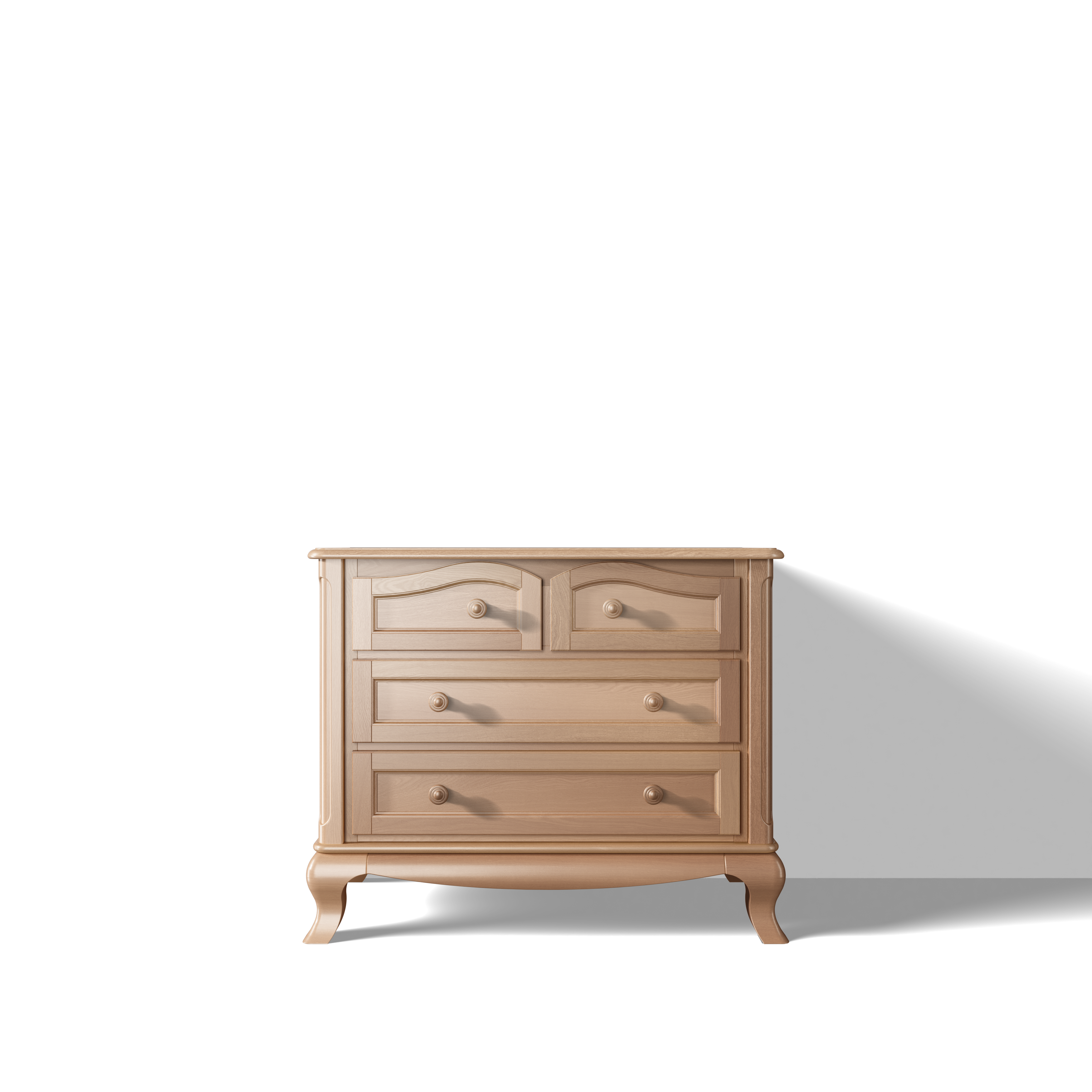 Comodă Cleopatra cu Patru Sertare din Lemn Masiv