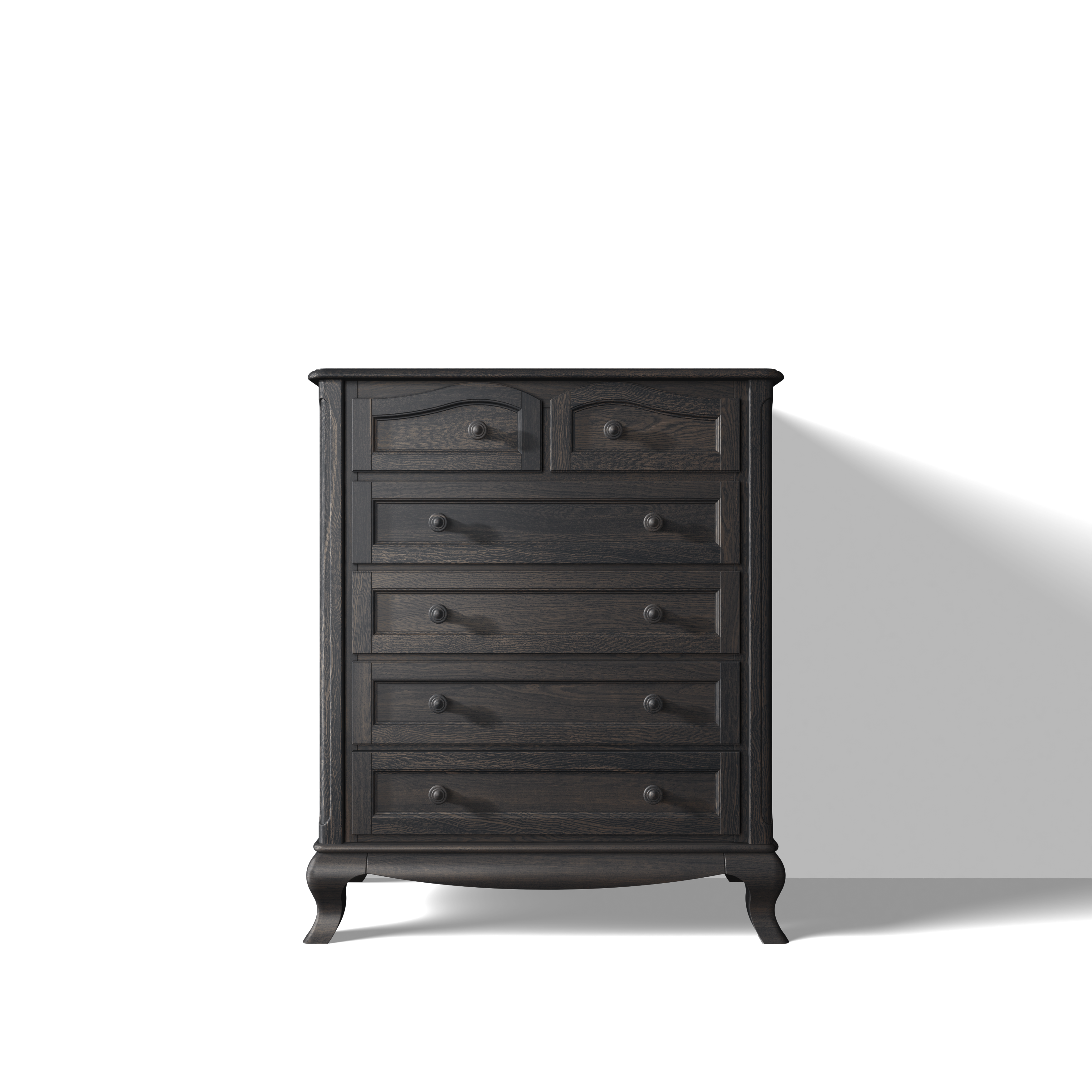 Comodă Cleopatra cu Șase Sertare din Lemn Masiv