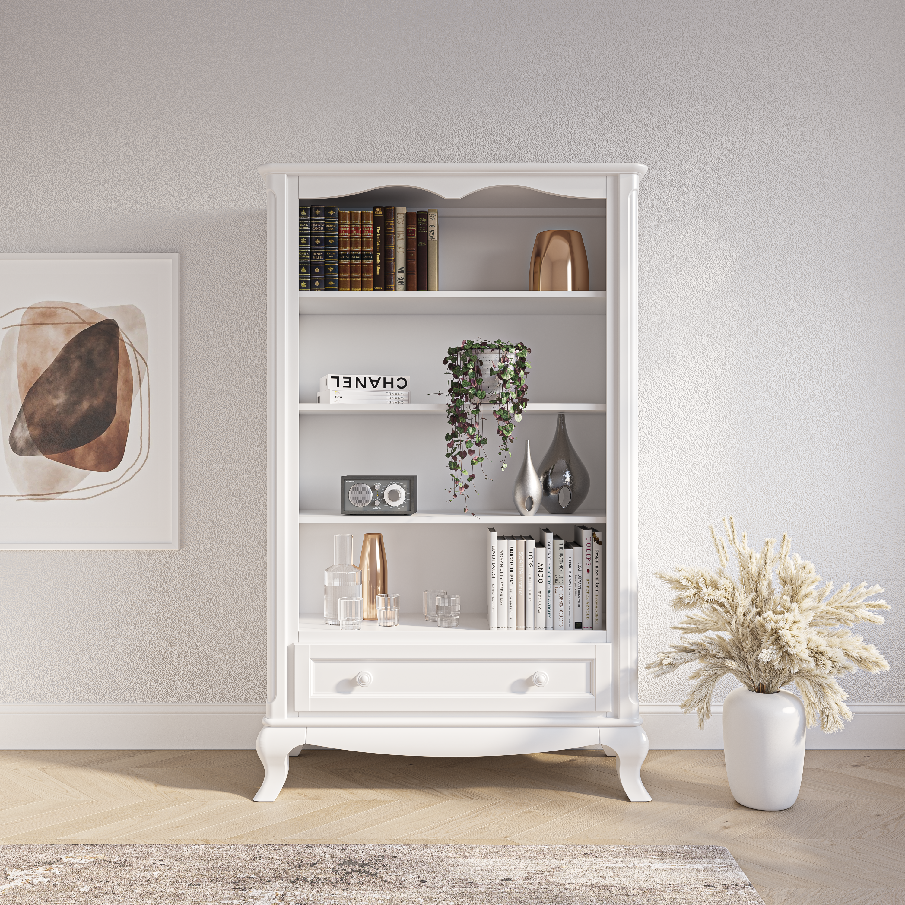 Bibliotecă Cleopatra din Lemn Masiv