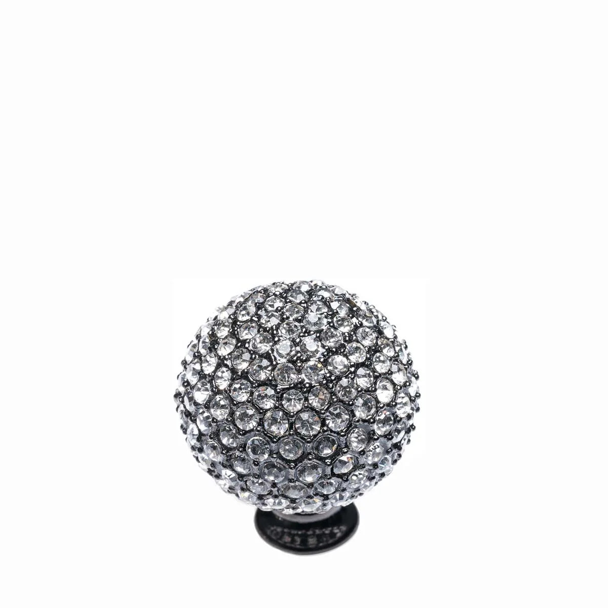 Buton Crystal Ball | Negru - Alb