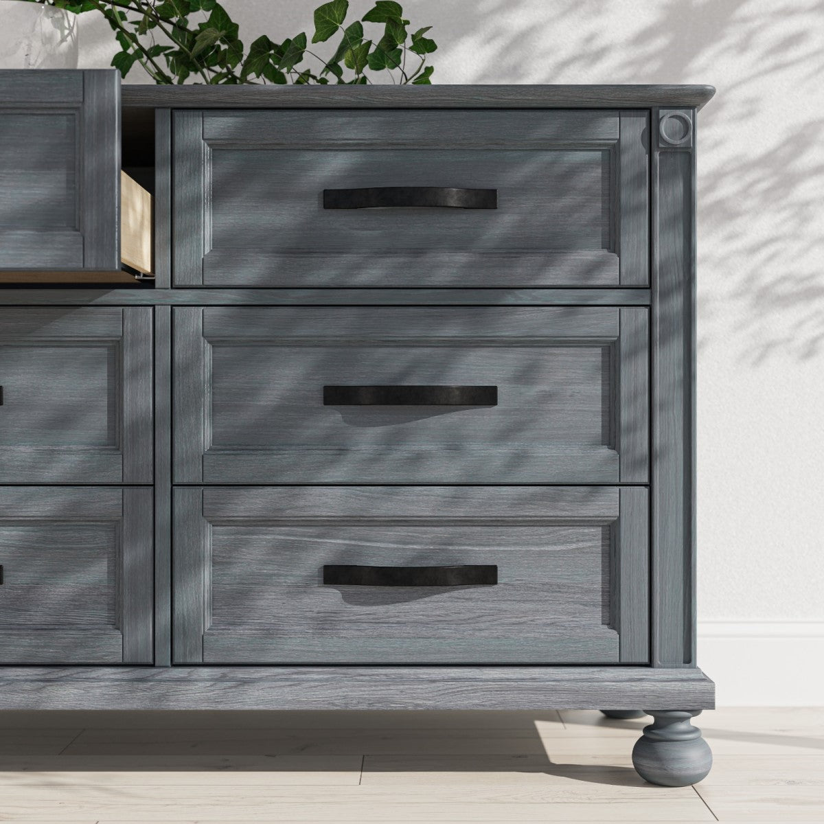 Maner curbat metalic | Negru