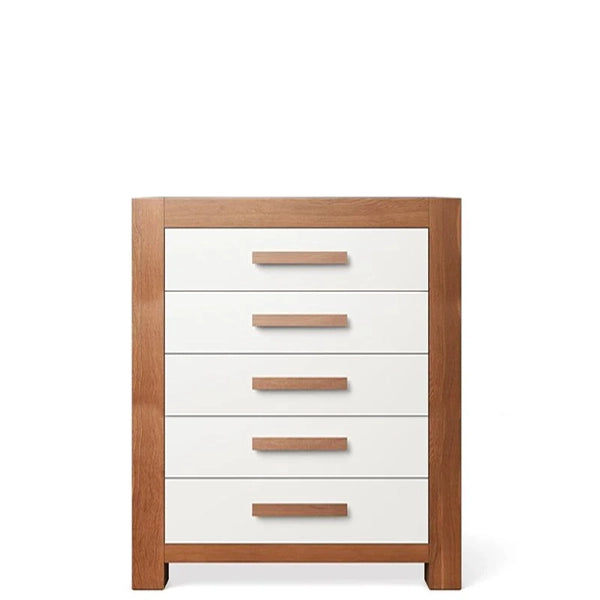 Comodă Înaltă Ventianni din Lemn Masiv cu 5 Sertare