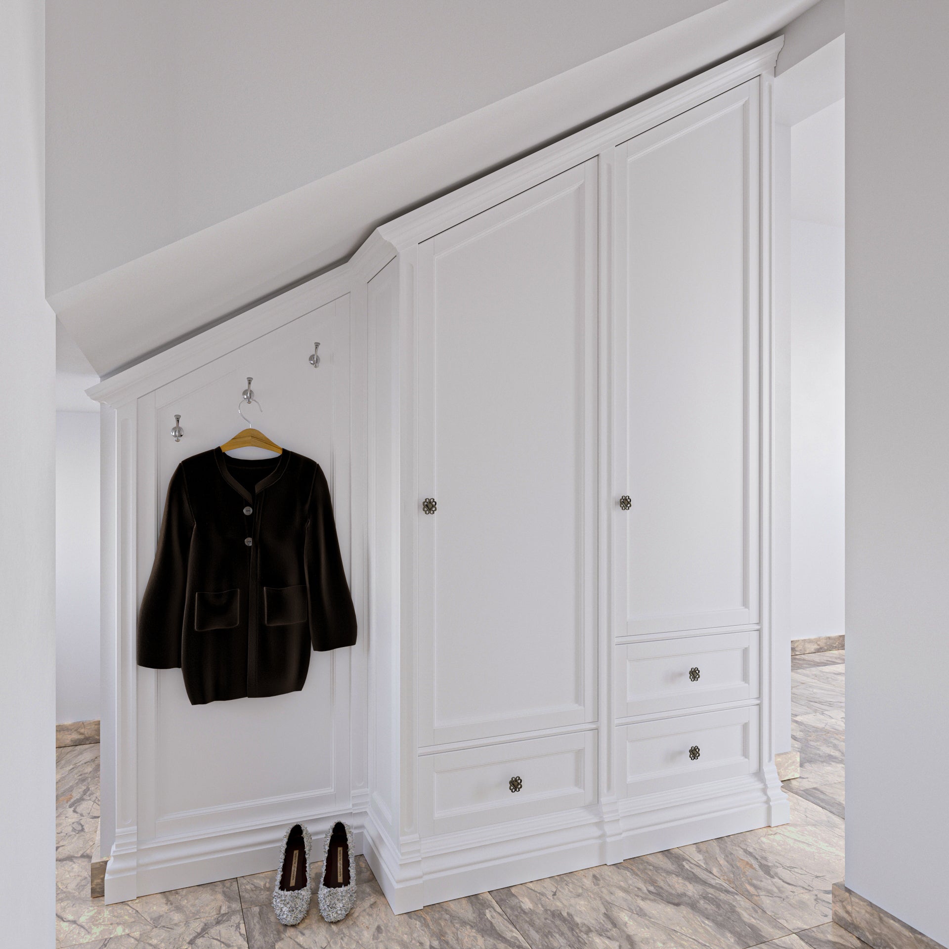 Mobilier de hol din lemn masiv la comandă