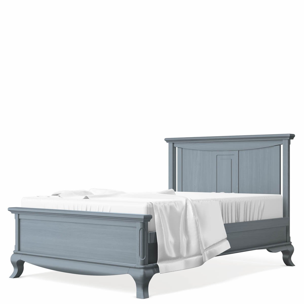 Pat din Lemn Masiv Antonio (160x200) cu Spate Plin