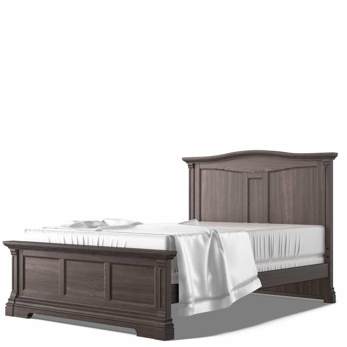 Pat Dormitor Imperio din Lemn Masiv cu Spate Plin