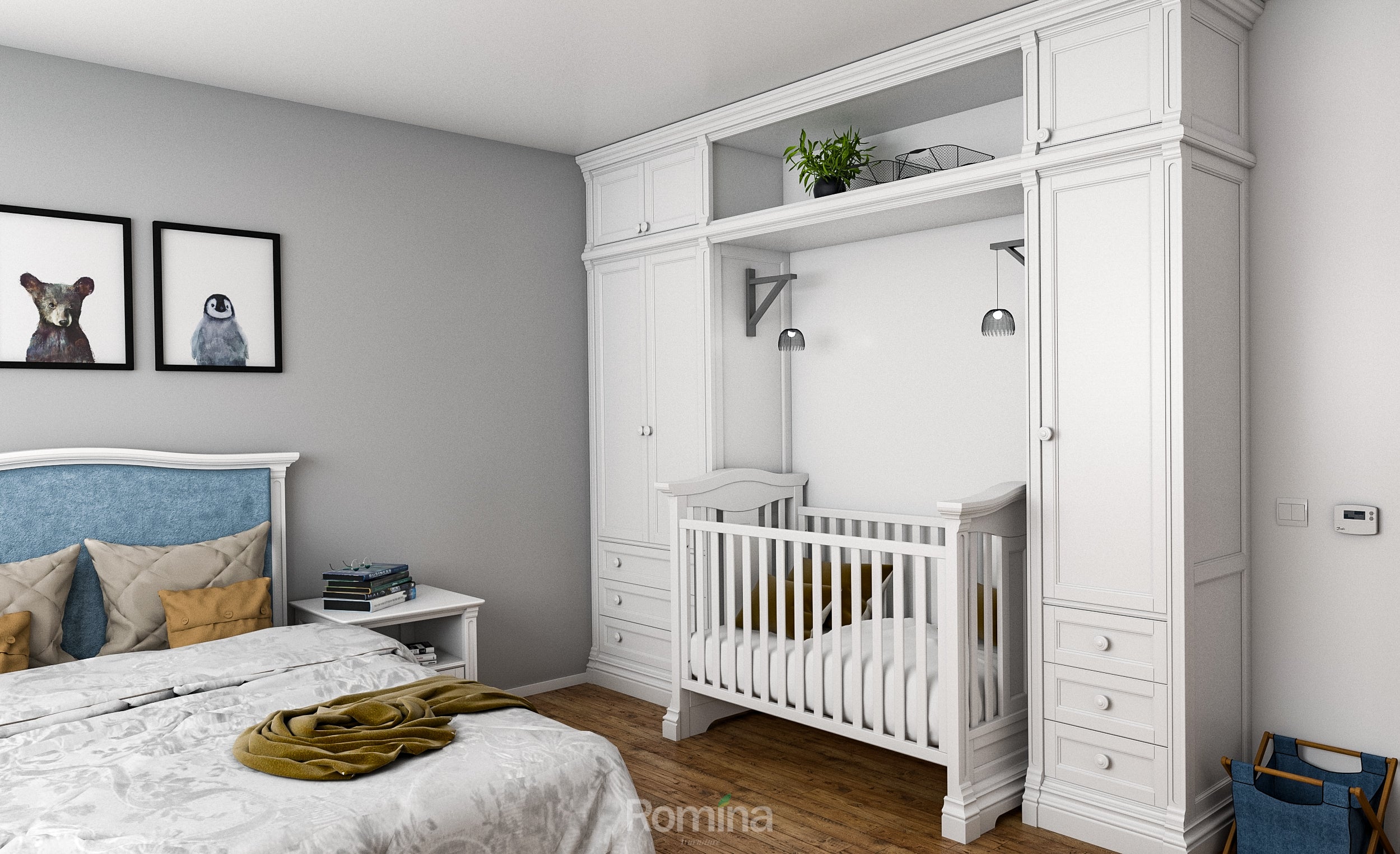 Dulap și dressing din lemn masiv la comandă