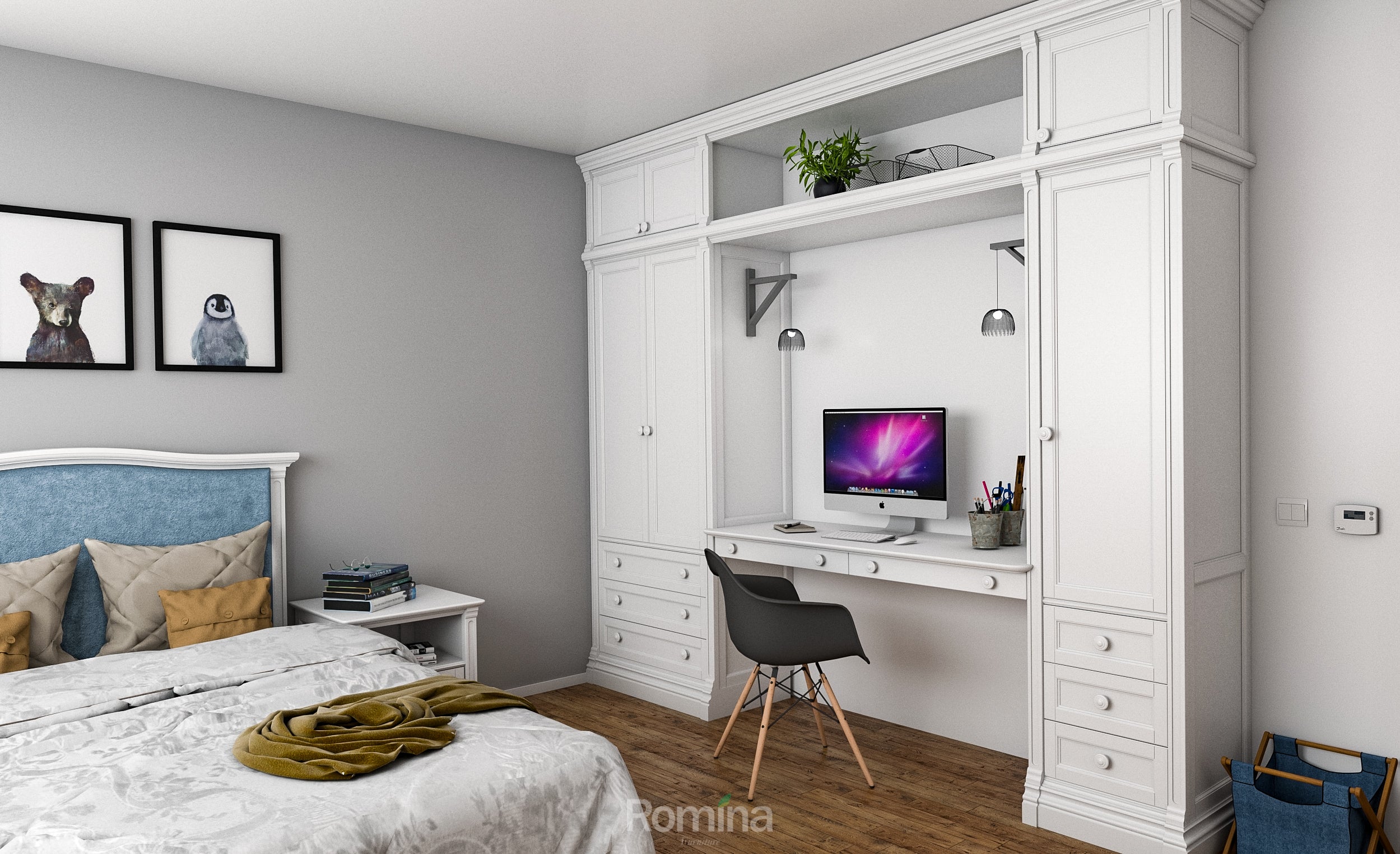 Dulap și dressing din lemn masiv la comandă