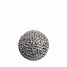 Buton Crystal Dome | Argintiu - Alb