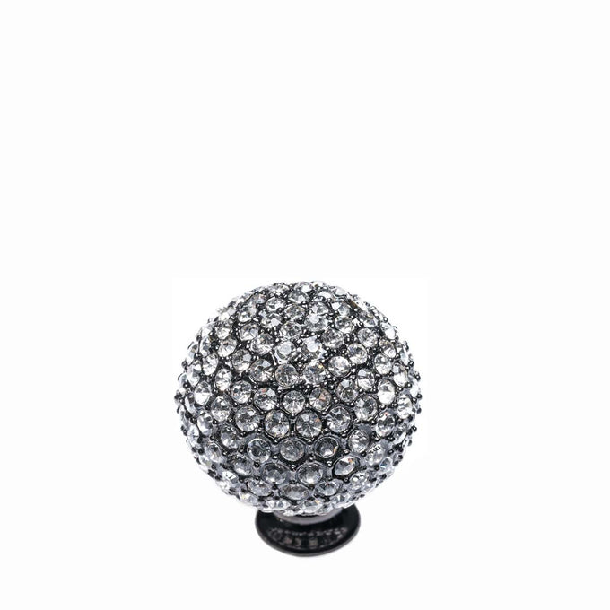Buton Crystal Ball | Negru - Alb