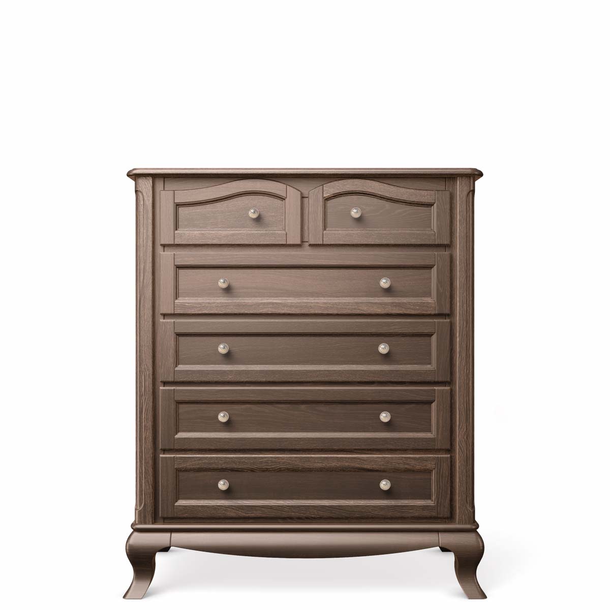 Comodă Cleopatra cu Șase Sertare din Lemn Masiv